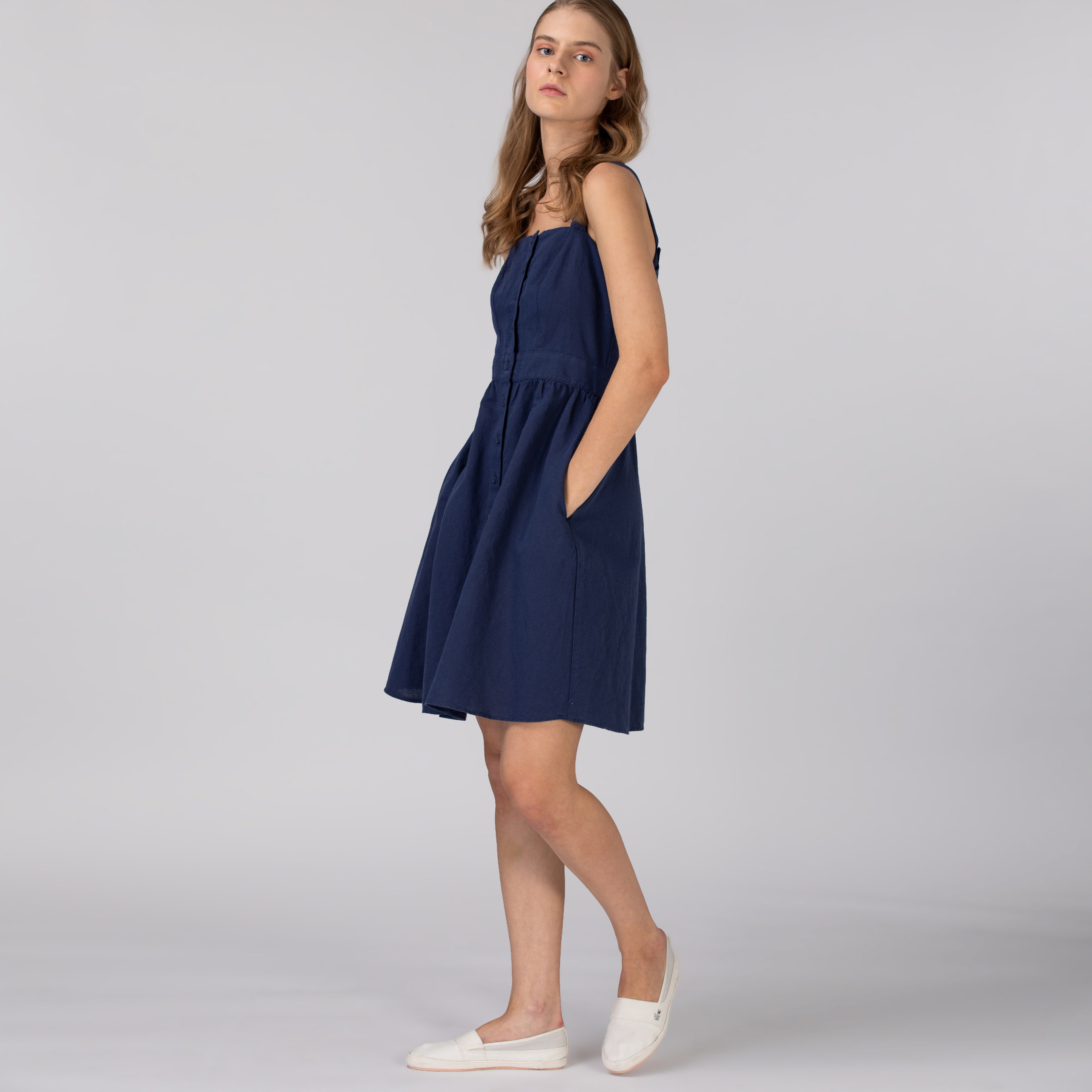 Lacoste Kadın Lacivert Elbise