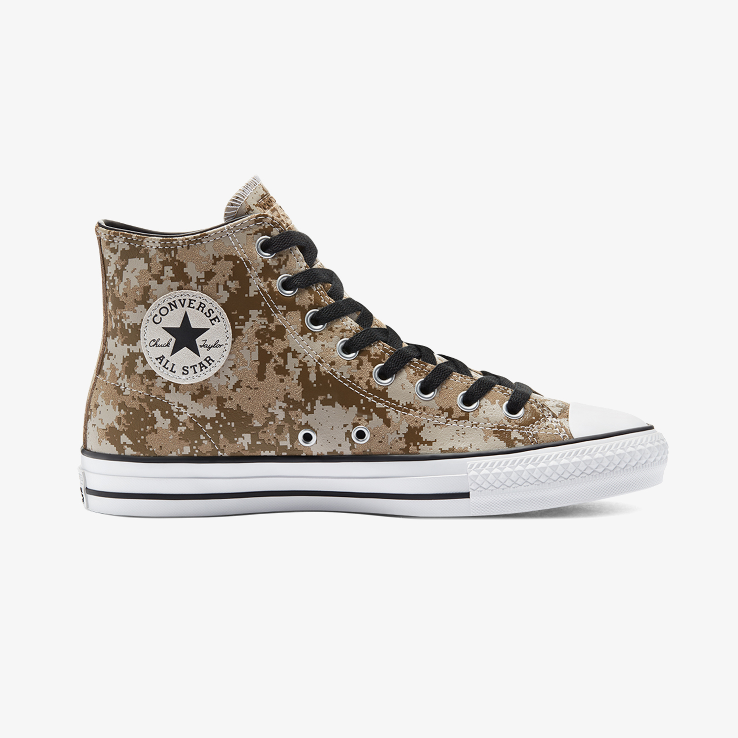 Converse Cons Chuck Taylor All Star Pro Digital Camo Hi Erkek Kahverengi Sneaker