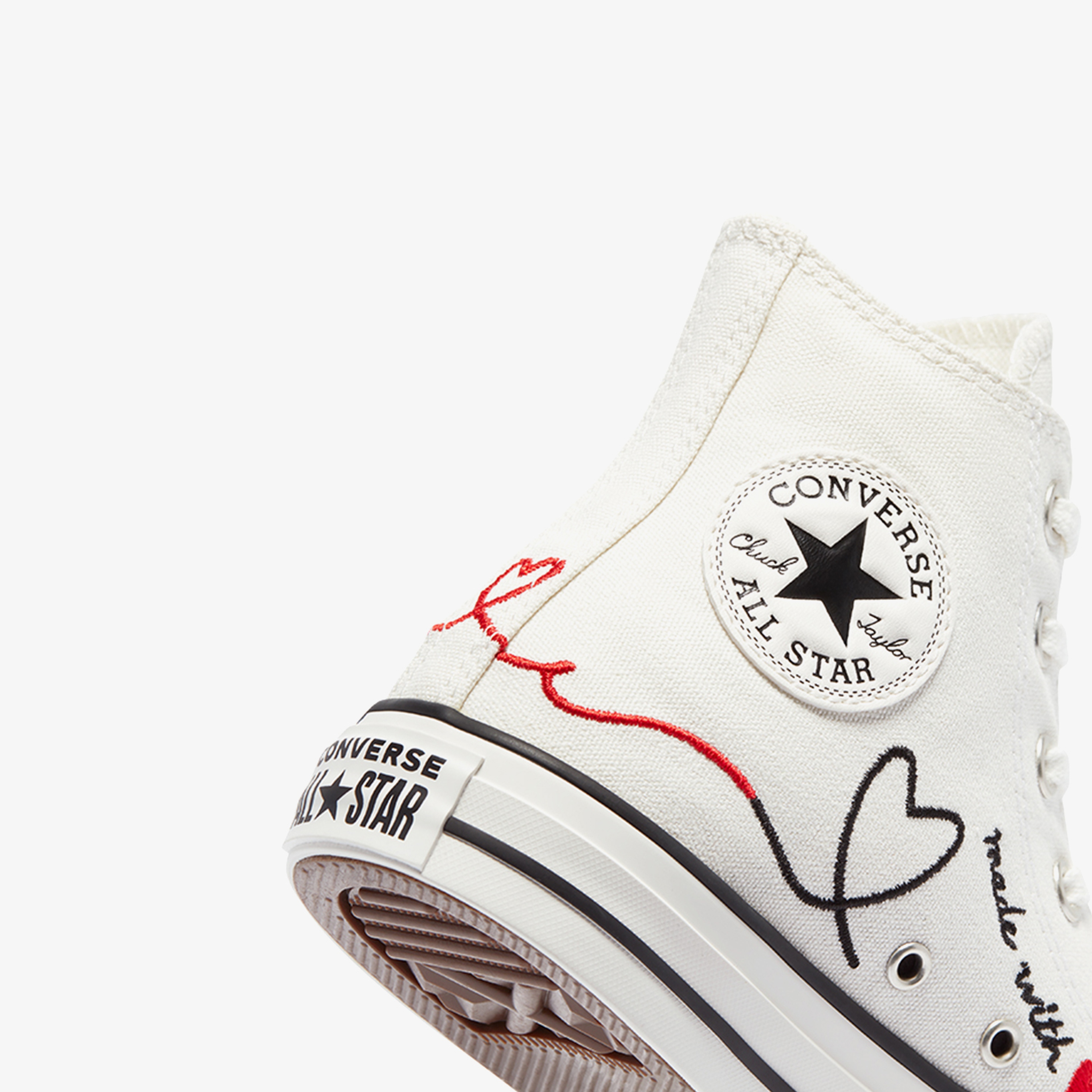 Converse Valentine's Day Chuck Taylor All Star Hi Kadın Beyaz Sneaker