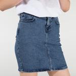 Nautica Kadın Mavi Klasik Fit Etek