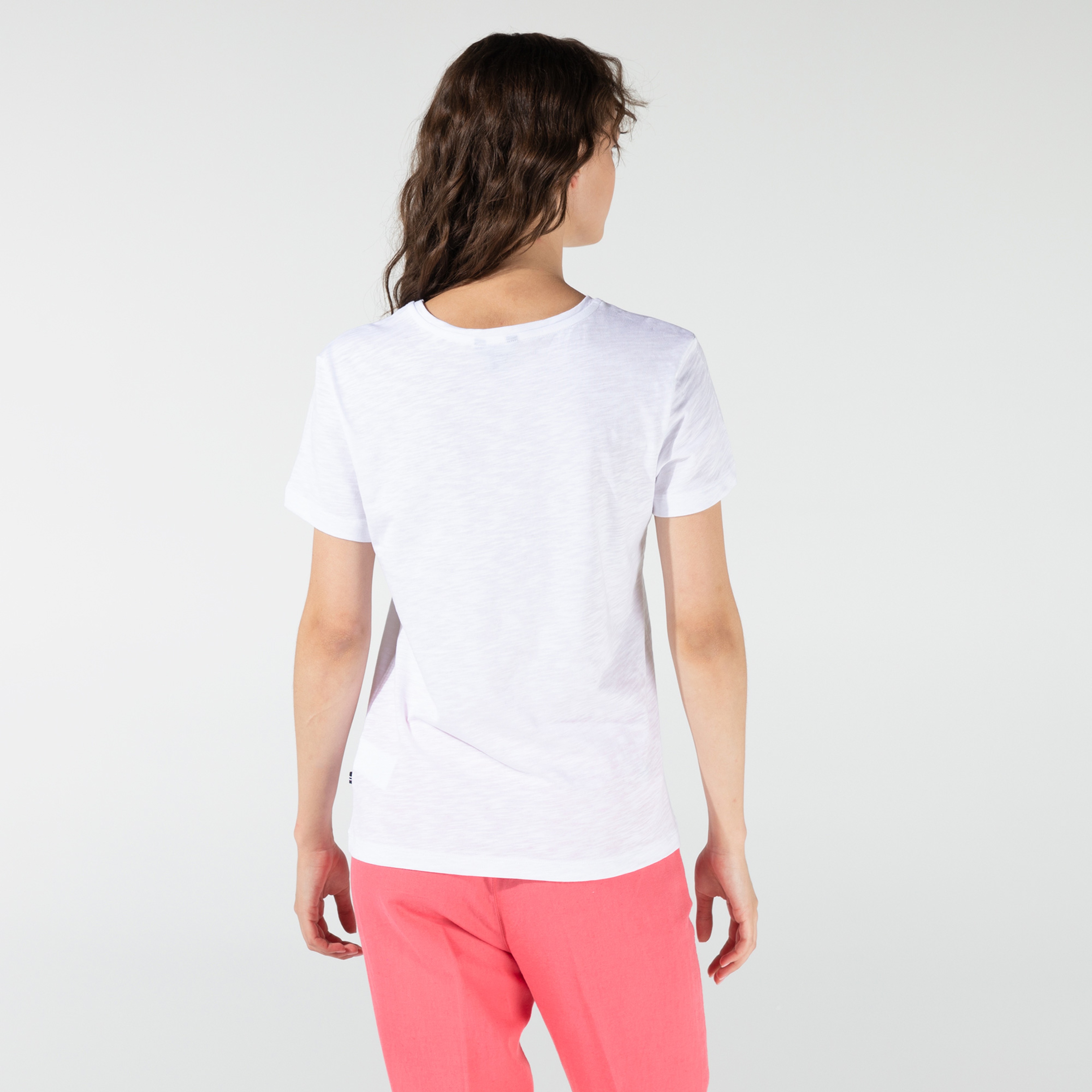 Nautica Kadın Beyaz Baskılı T-shirt