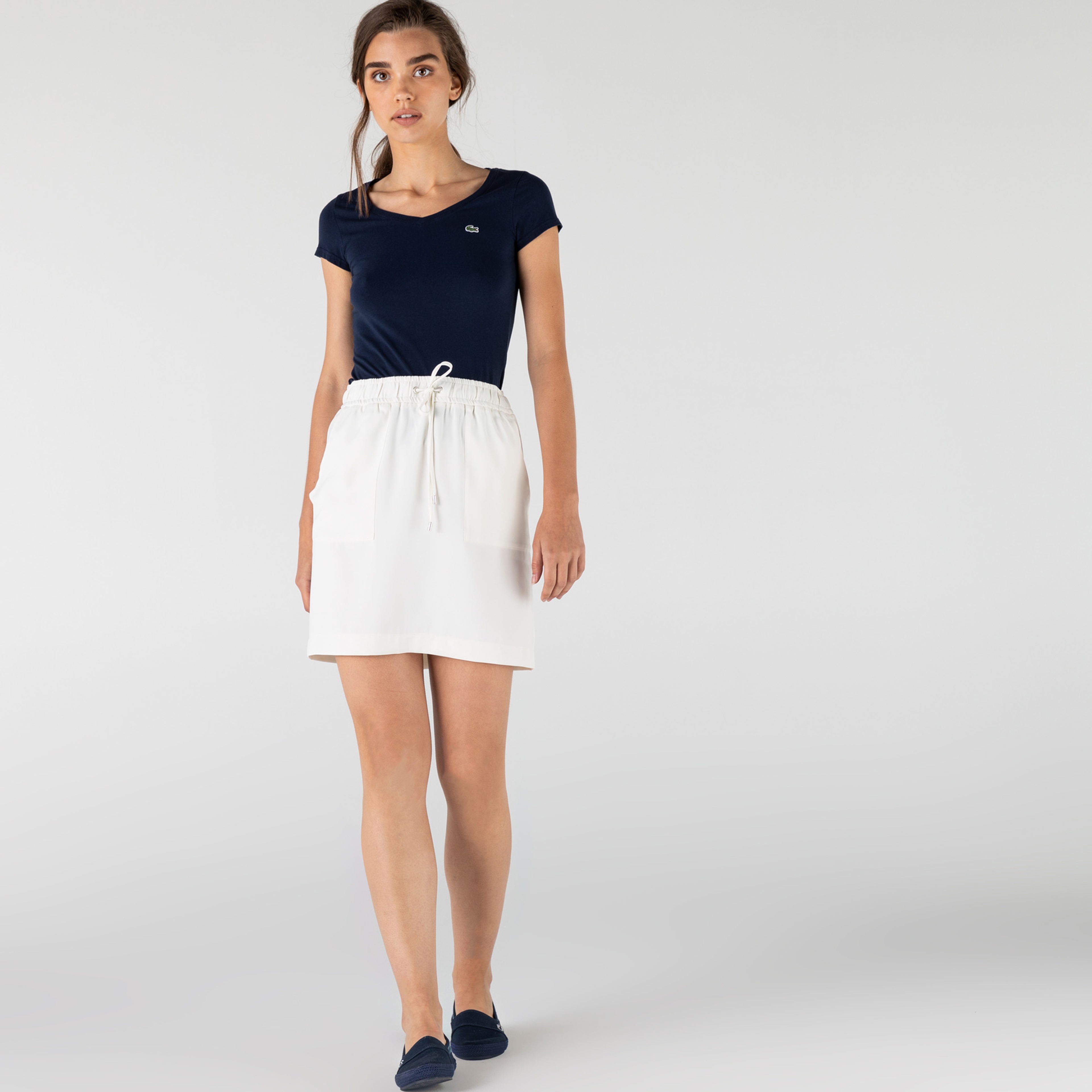 Lacoste Kadın Beyaz Etek