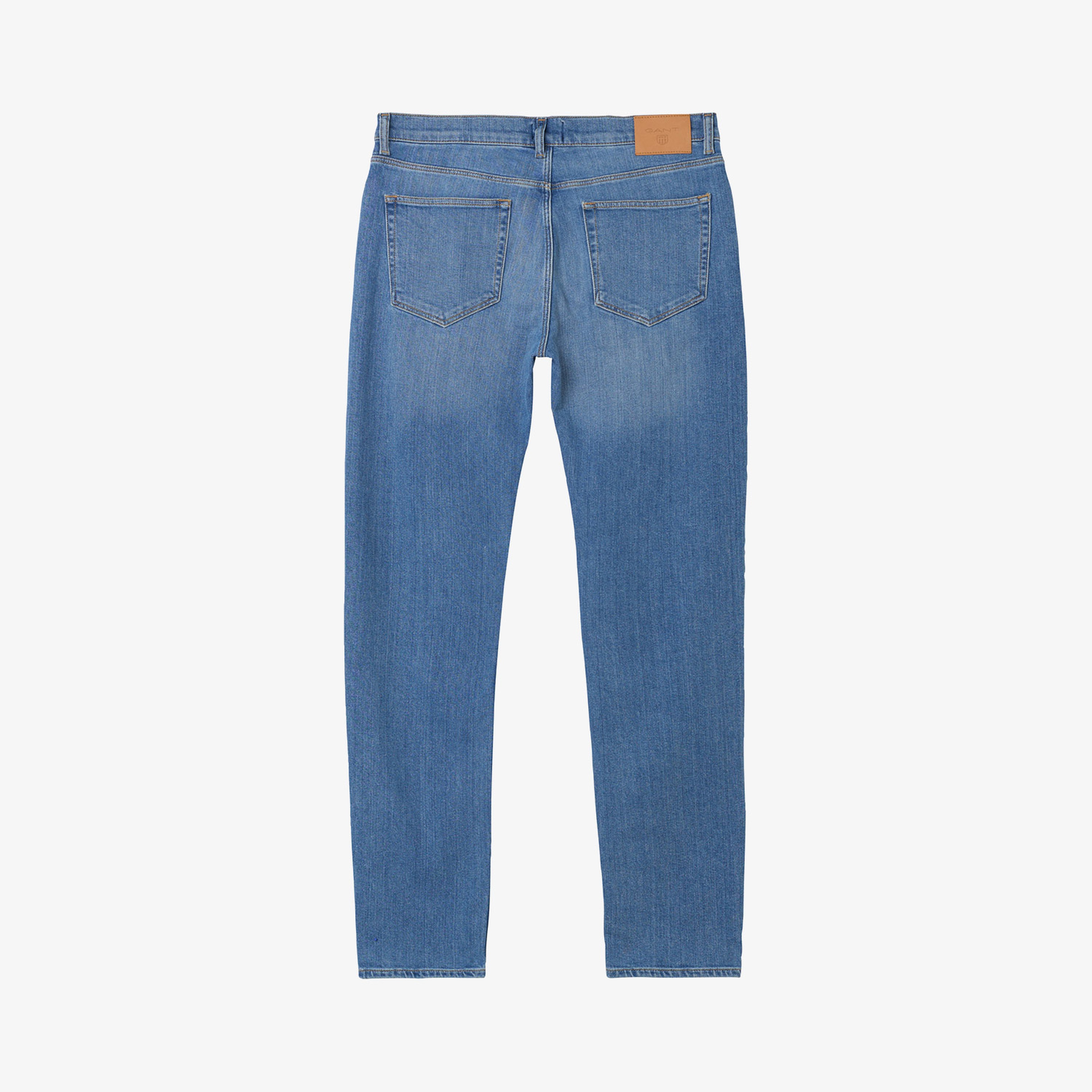 GANT Erkek Mavi Tapered Fit Jean Pantolon