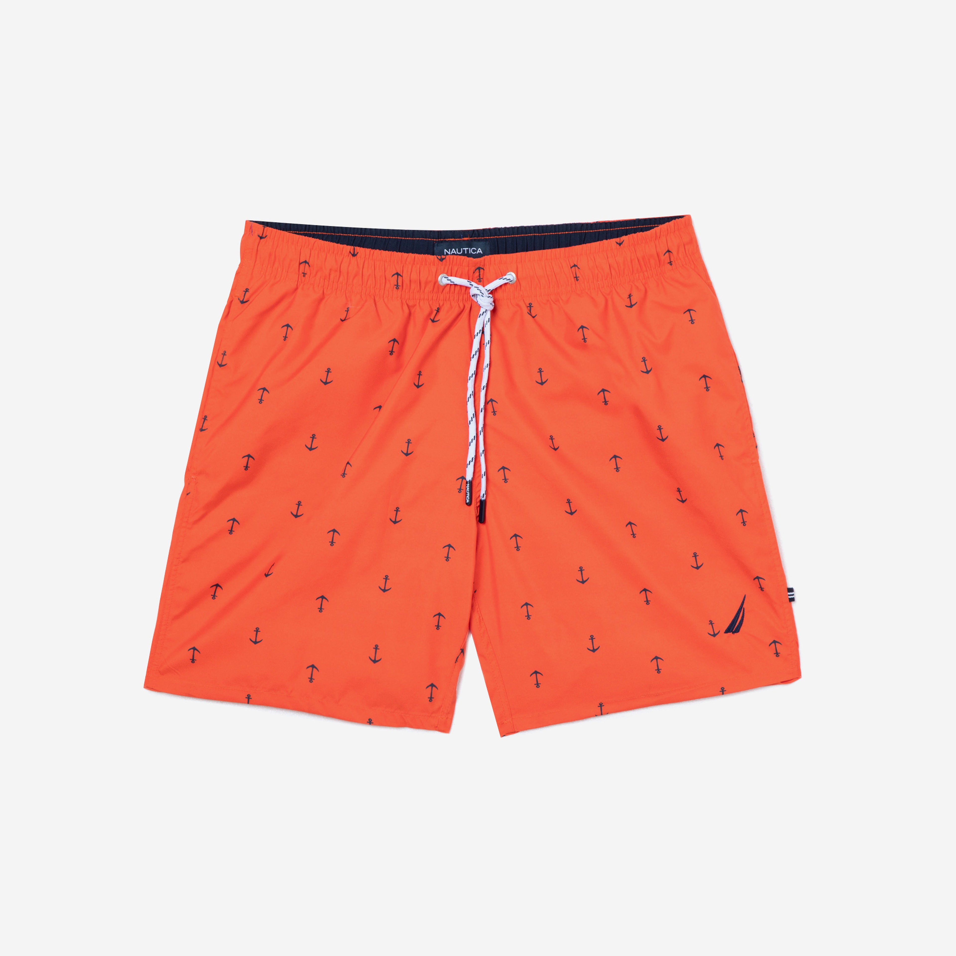Nautica Erkek Turuncu Baskılı Şort Mayo