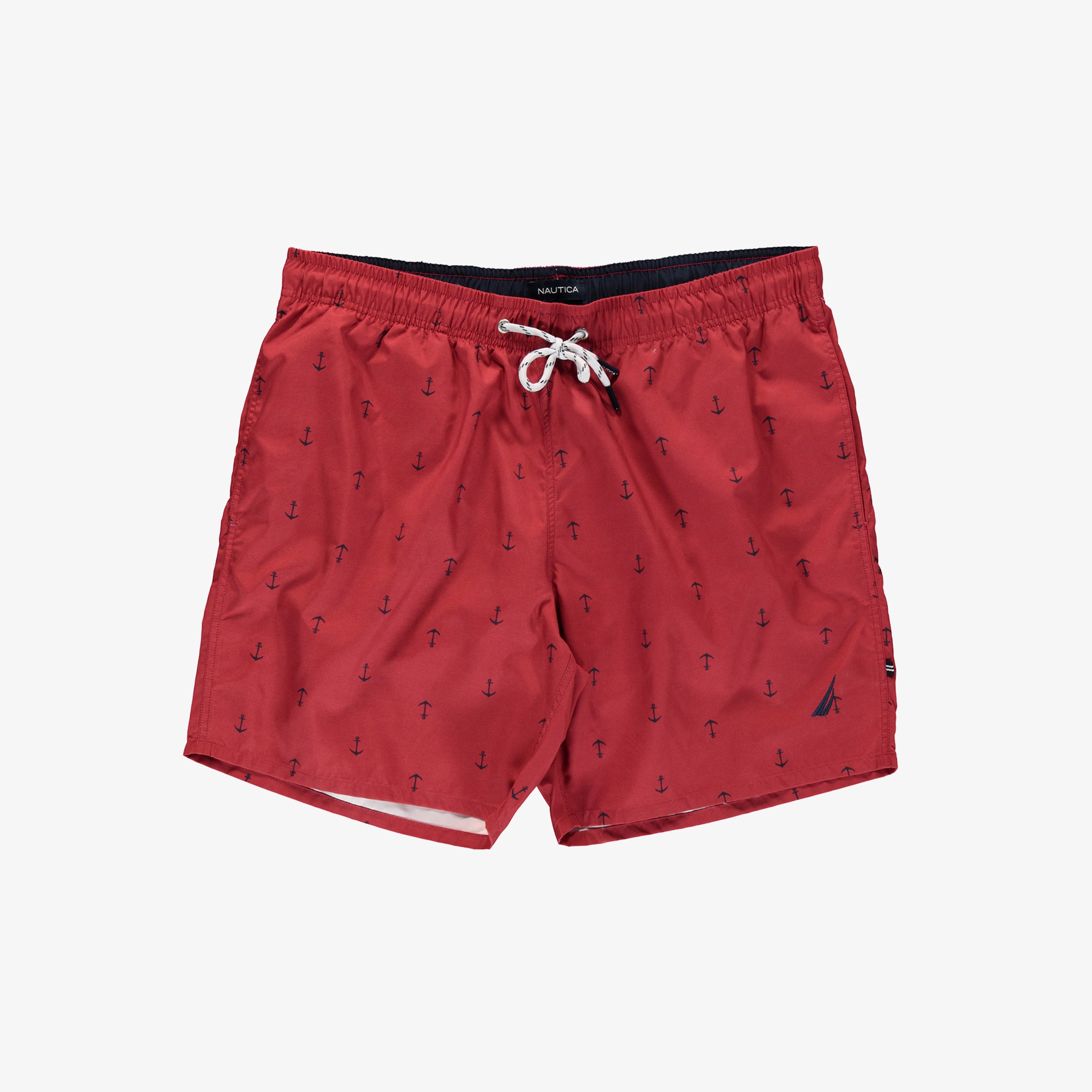 Nautica Erkek Kırmızı Baskılı Mayo Şort