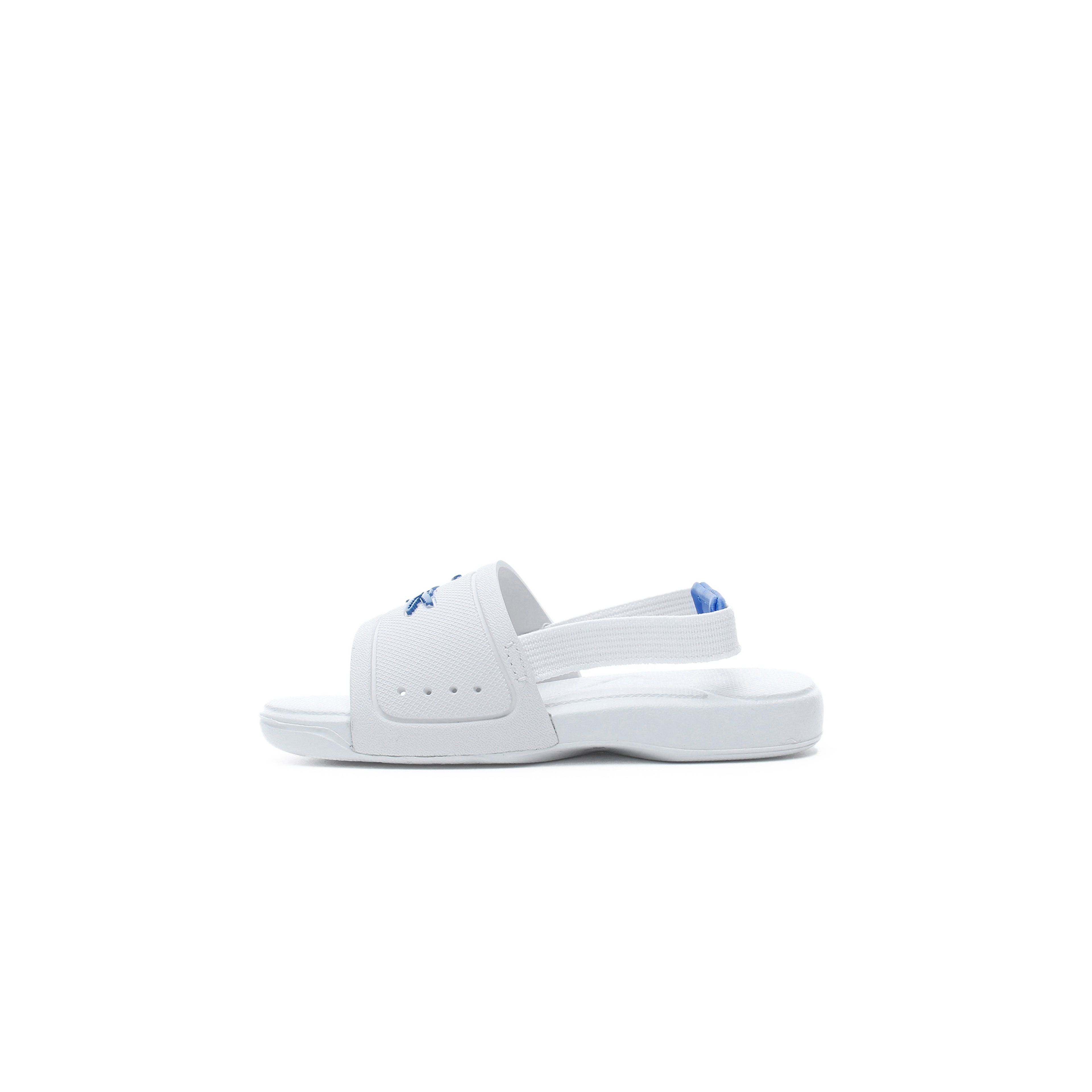 Lacoste L.30 Slide 120 1 Cui Çocuk Timsah Baskılı Beyaz Sandalet