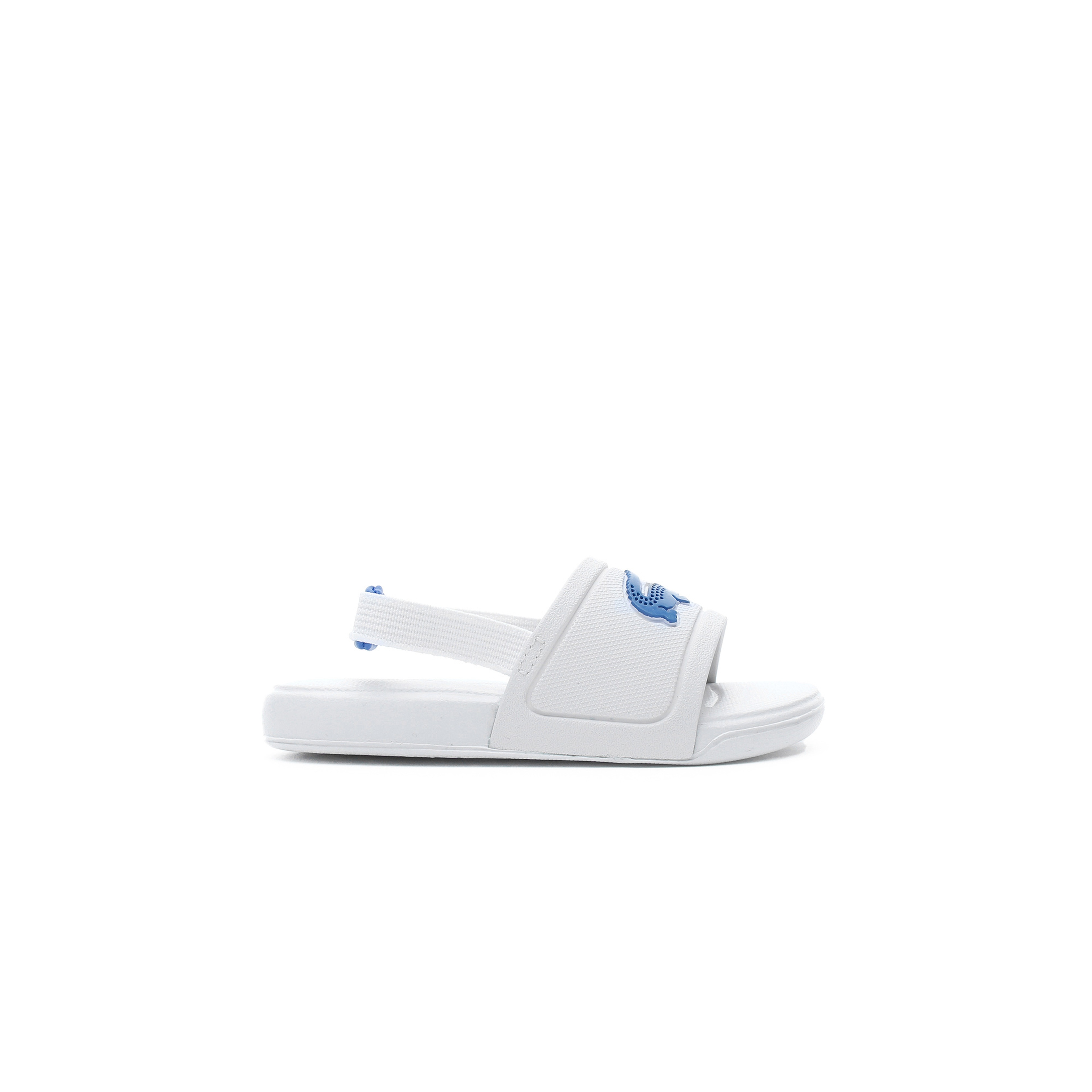 Lacoste L.30 Slide 120 1 Cui Çocuk Timsah Baskılı Beyaz Sandalet