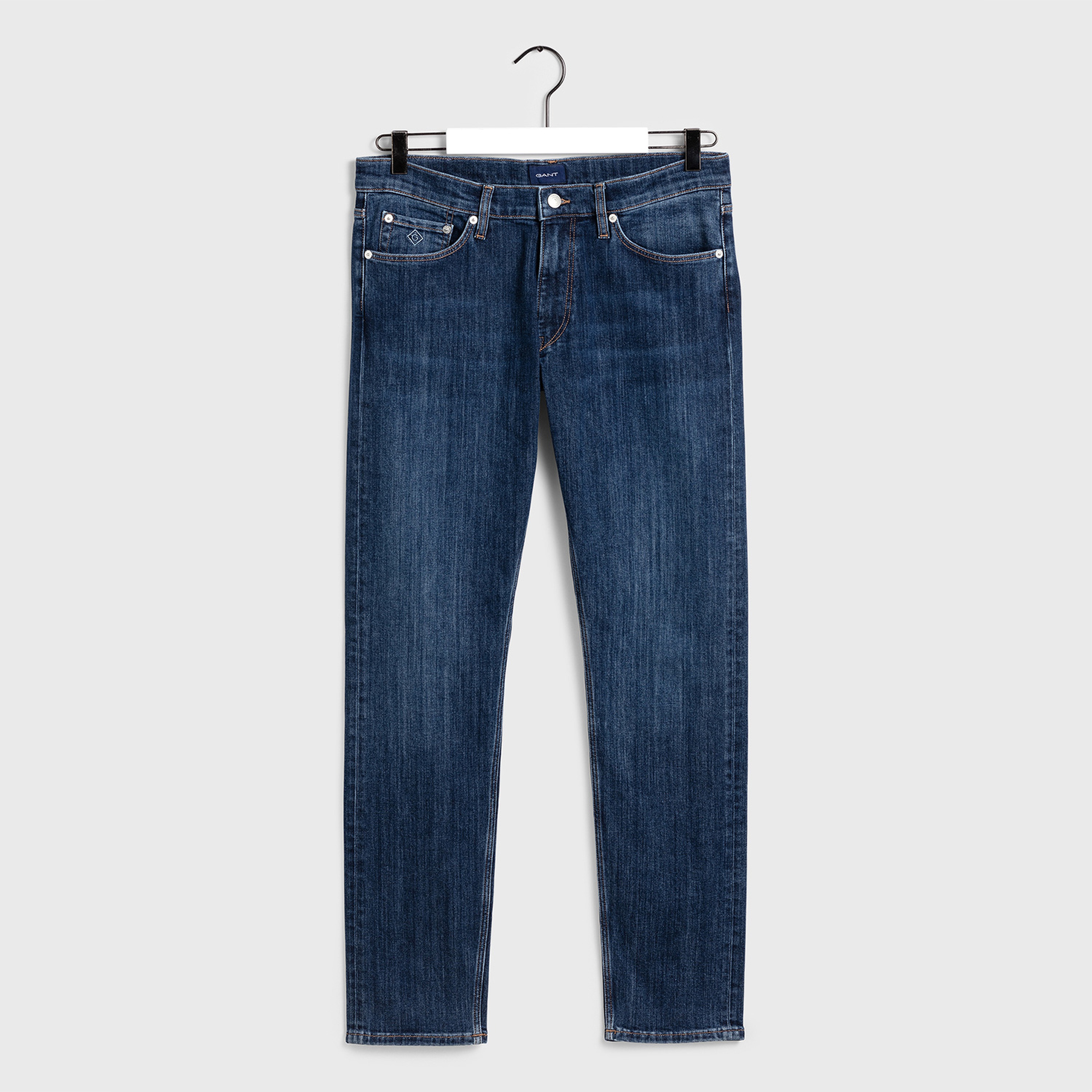 GANT Erkek Koyu Mavi Tapered Fit Jean Pantolon