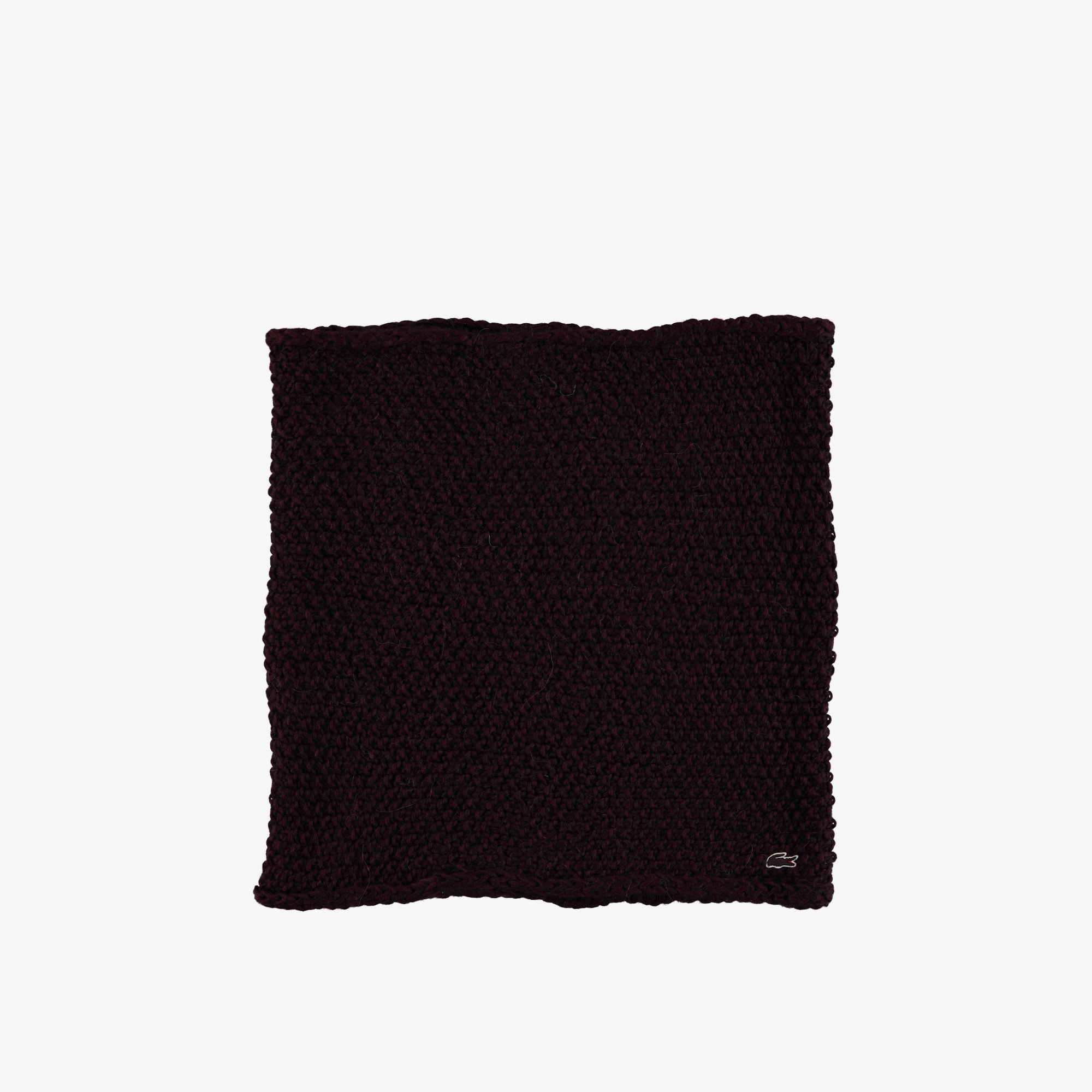 Lacoste Unisex Yün Karışımlı Bordo Boyunluk