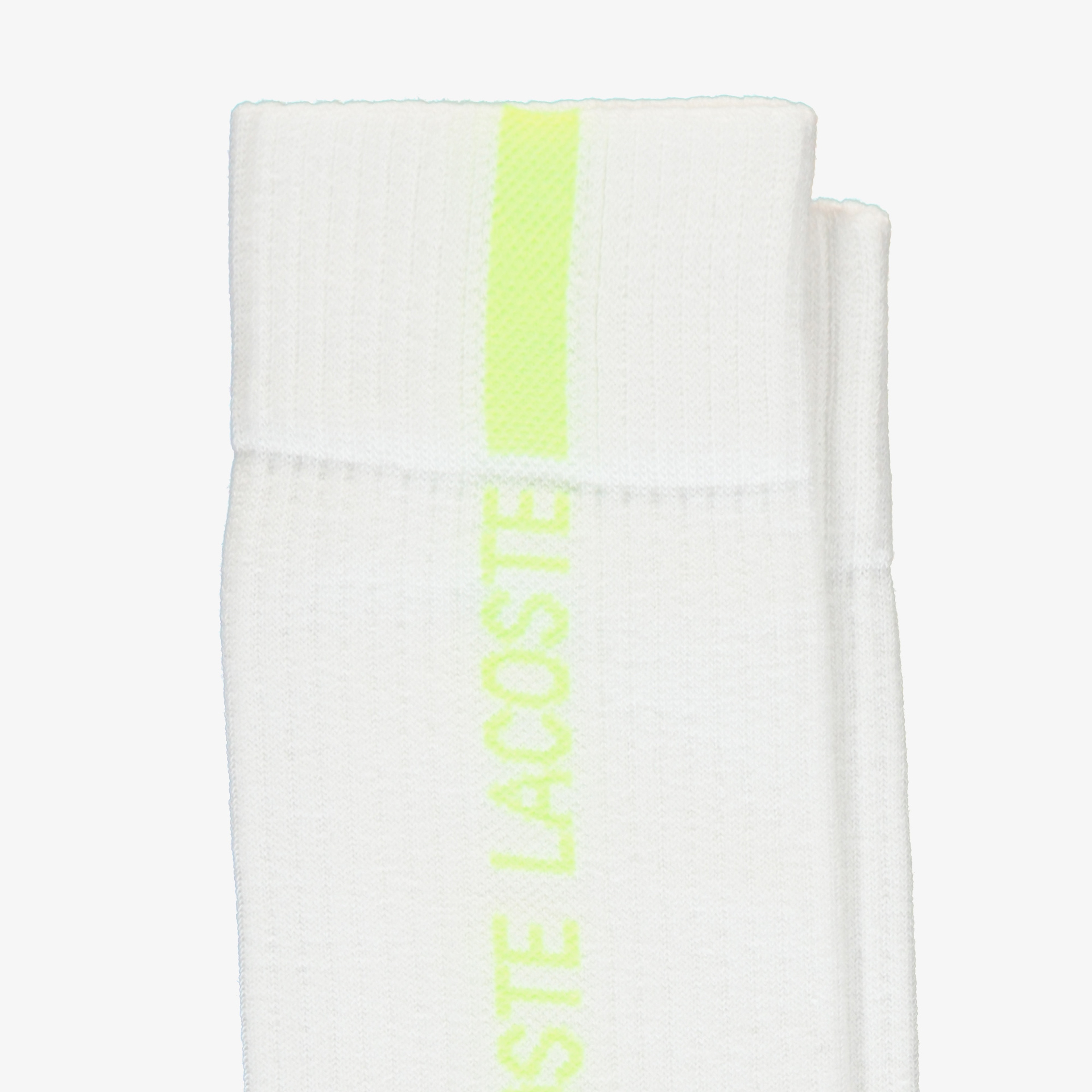 Lacoste Unisex Uzun Baskılı Beyaz Çorap