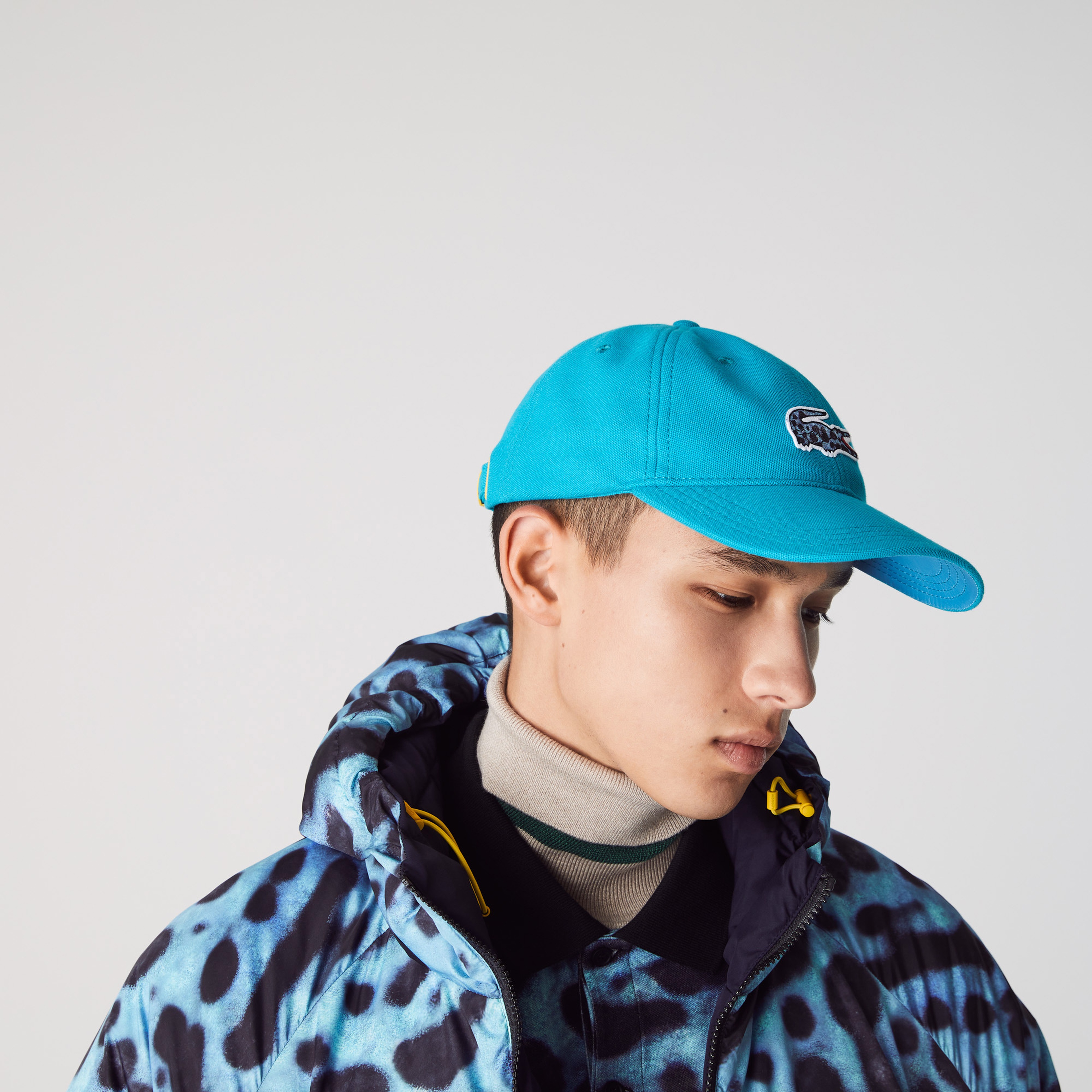 Lacoste x National Geographic Unisex Mavi Şapka