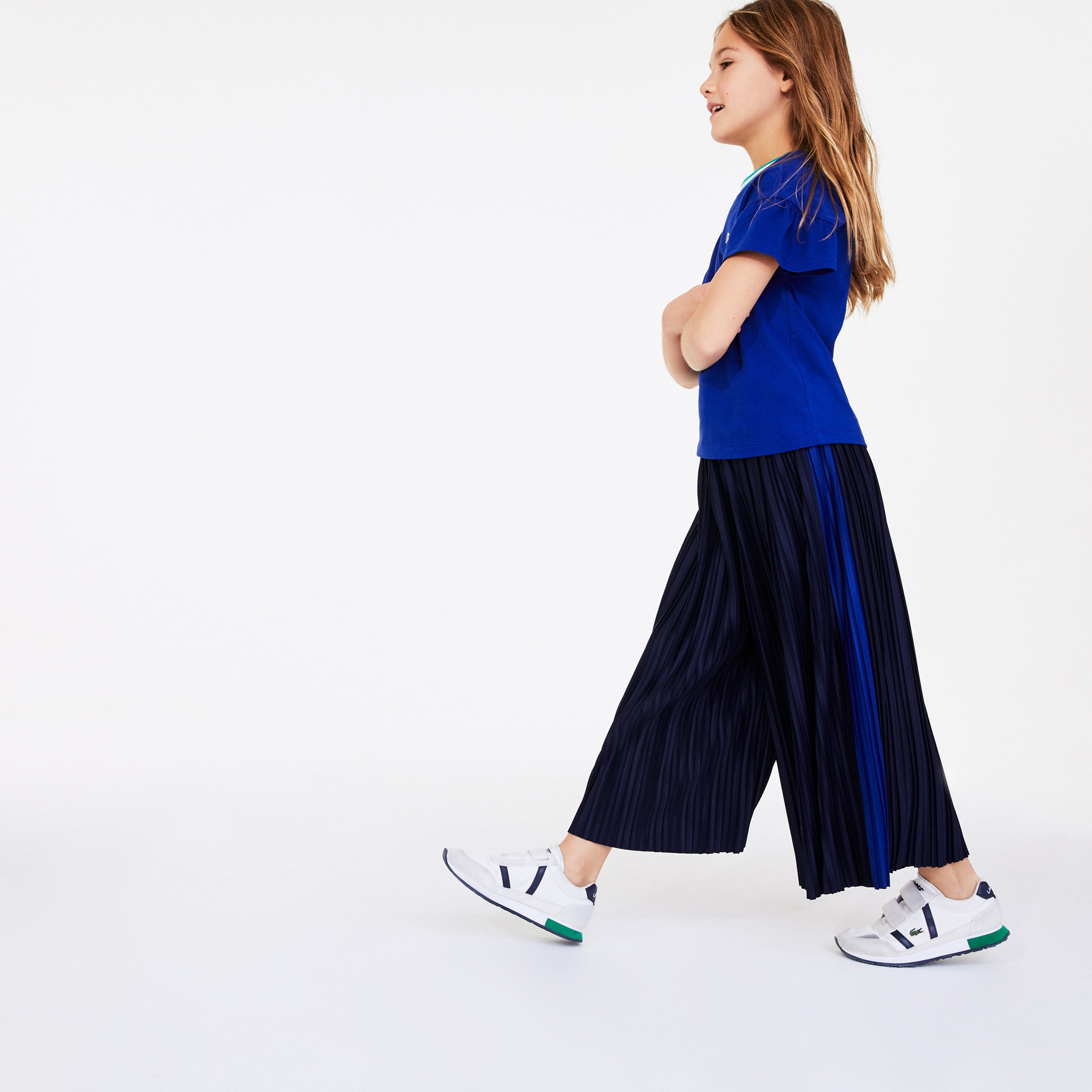 Lacoste Çocuk Çizgili Lacivert Pantolon