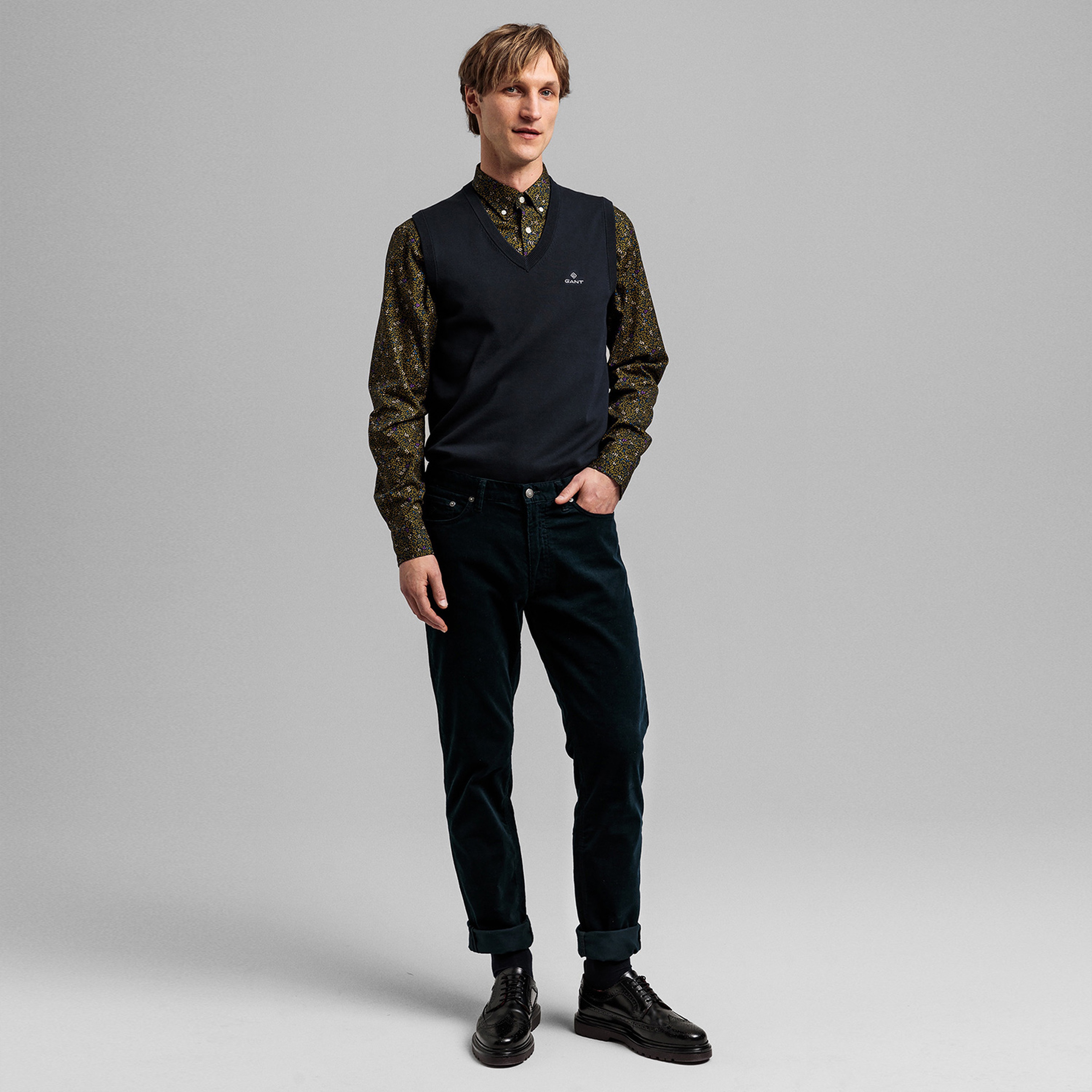 GANT Erkek Lacivert Triko Süveter