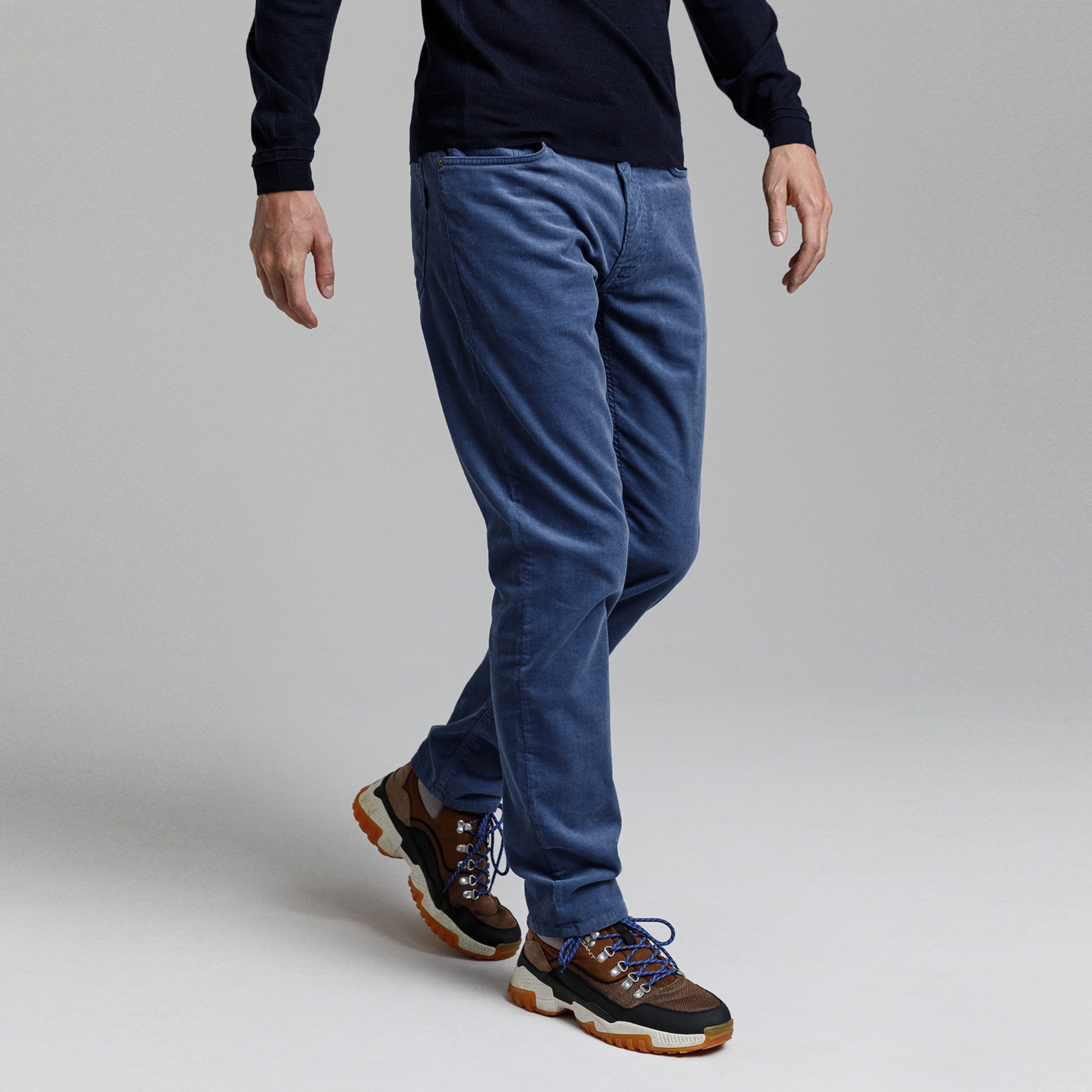 GANT Erkek Mavi Tapered Fit Pantolon