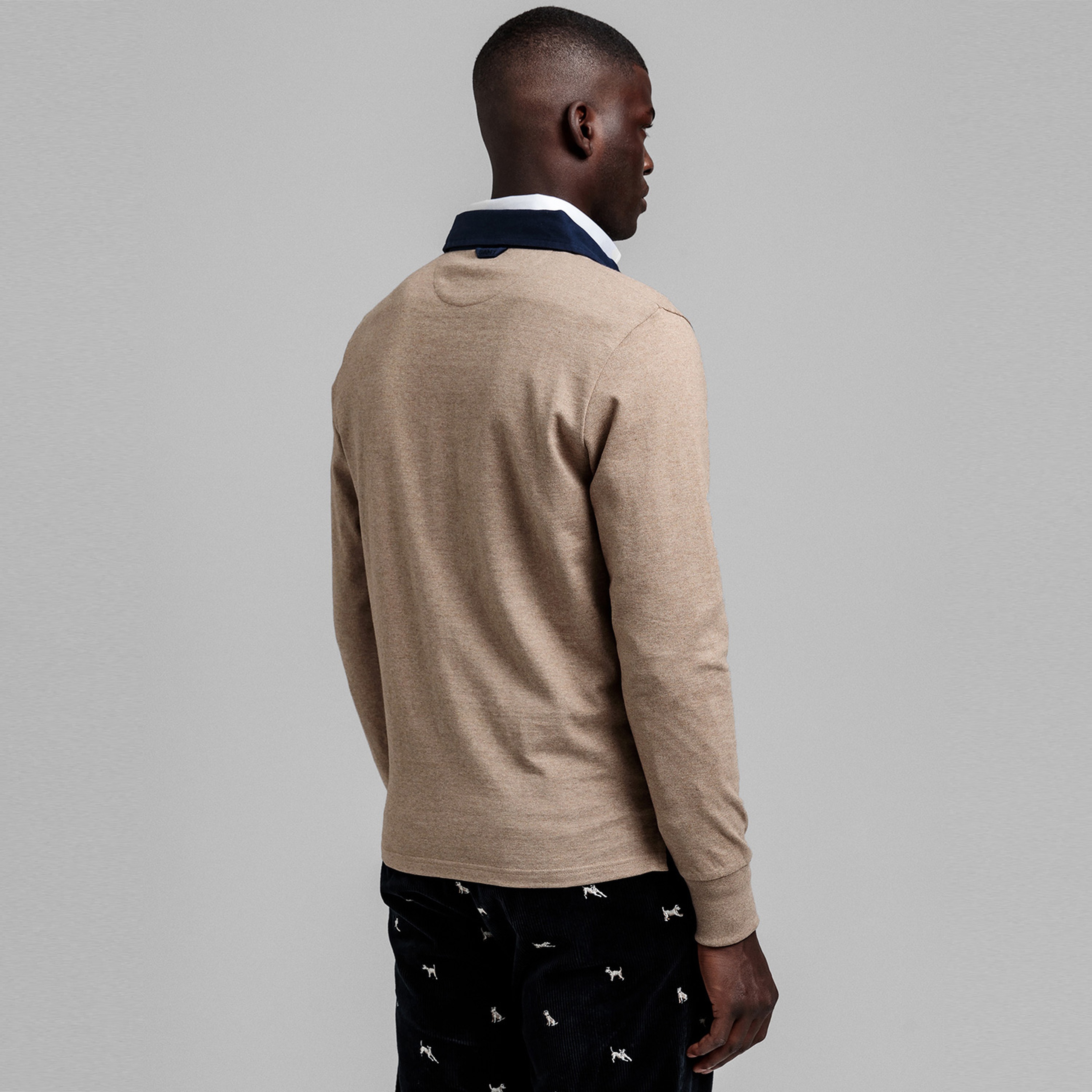 Gant Kahverengi Polo Yaka Sweatshirt