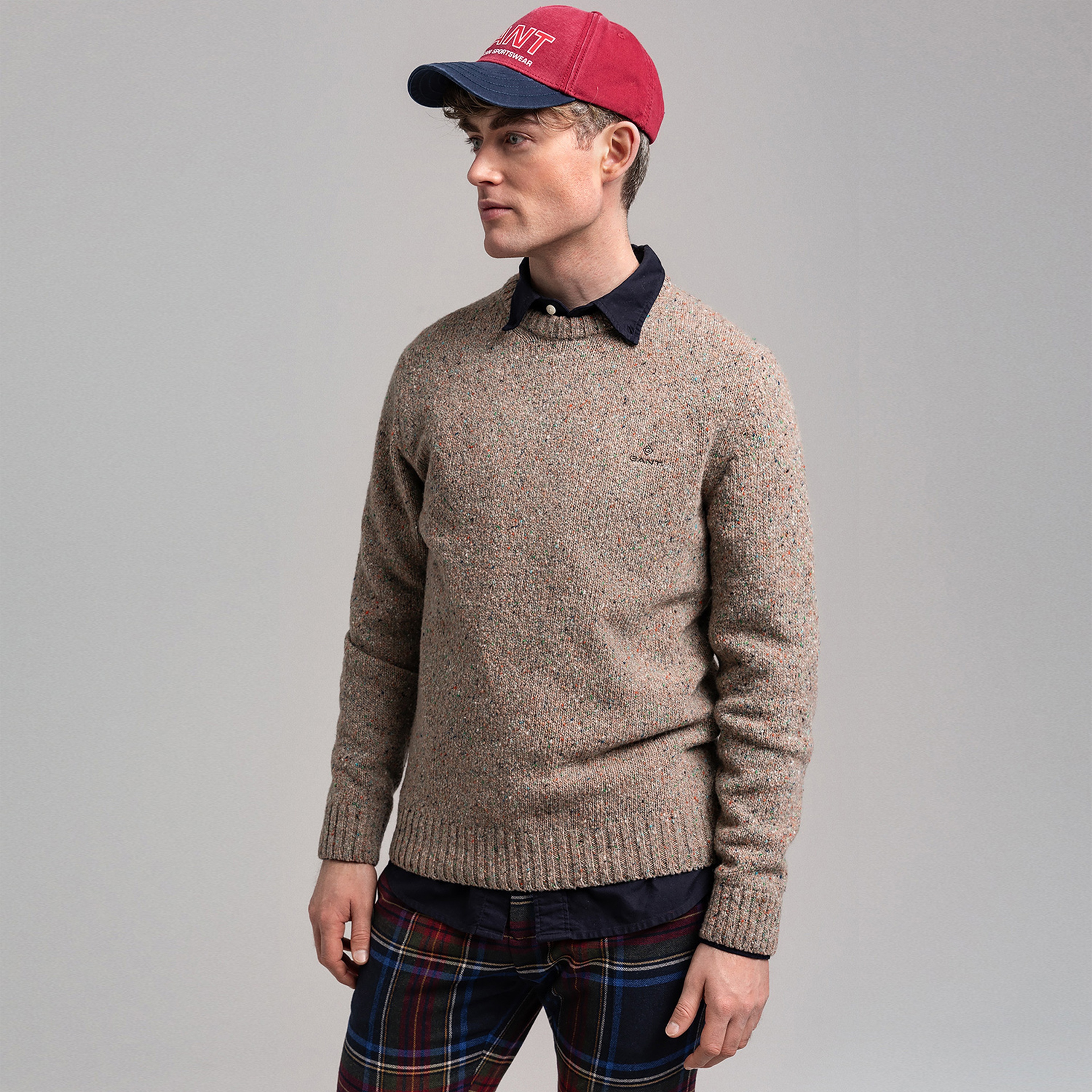 GANT Erkek Kahverengi Yün Triko