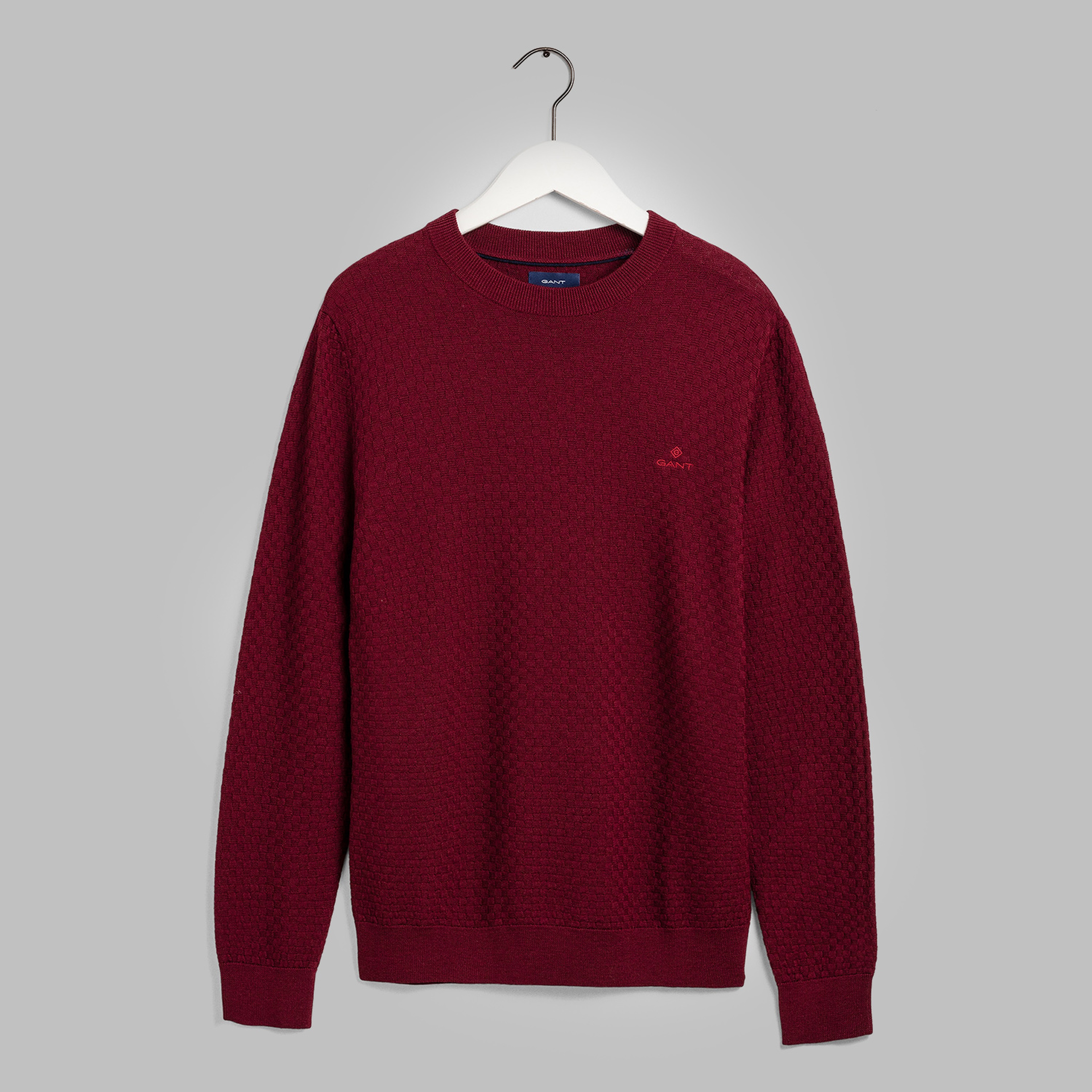 GANT Erkek Bordo Yünlü Triko Kazak