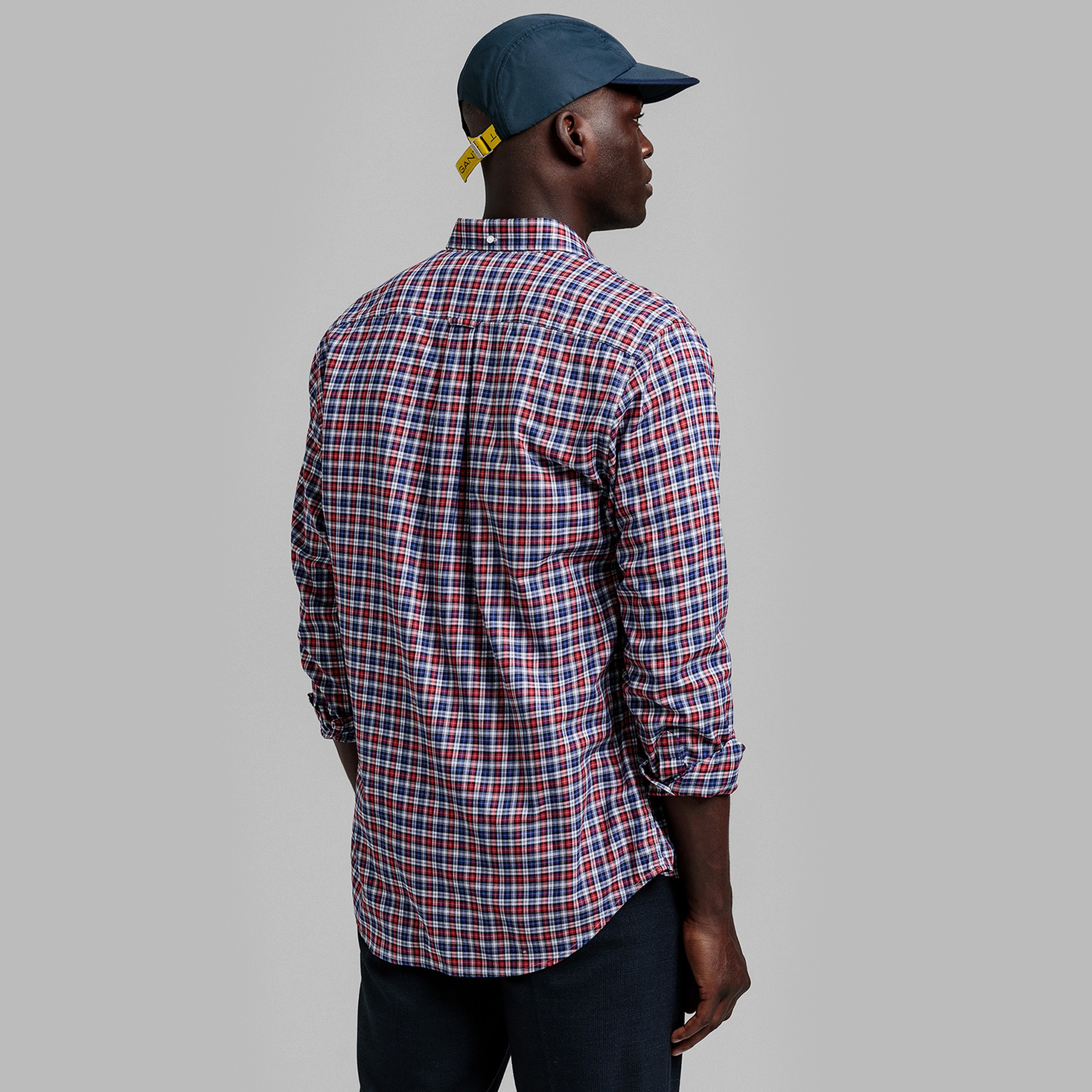 Gant Erkek Kırmızı Kareli Regular Fit Gömlek