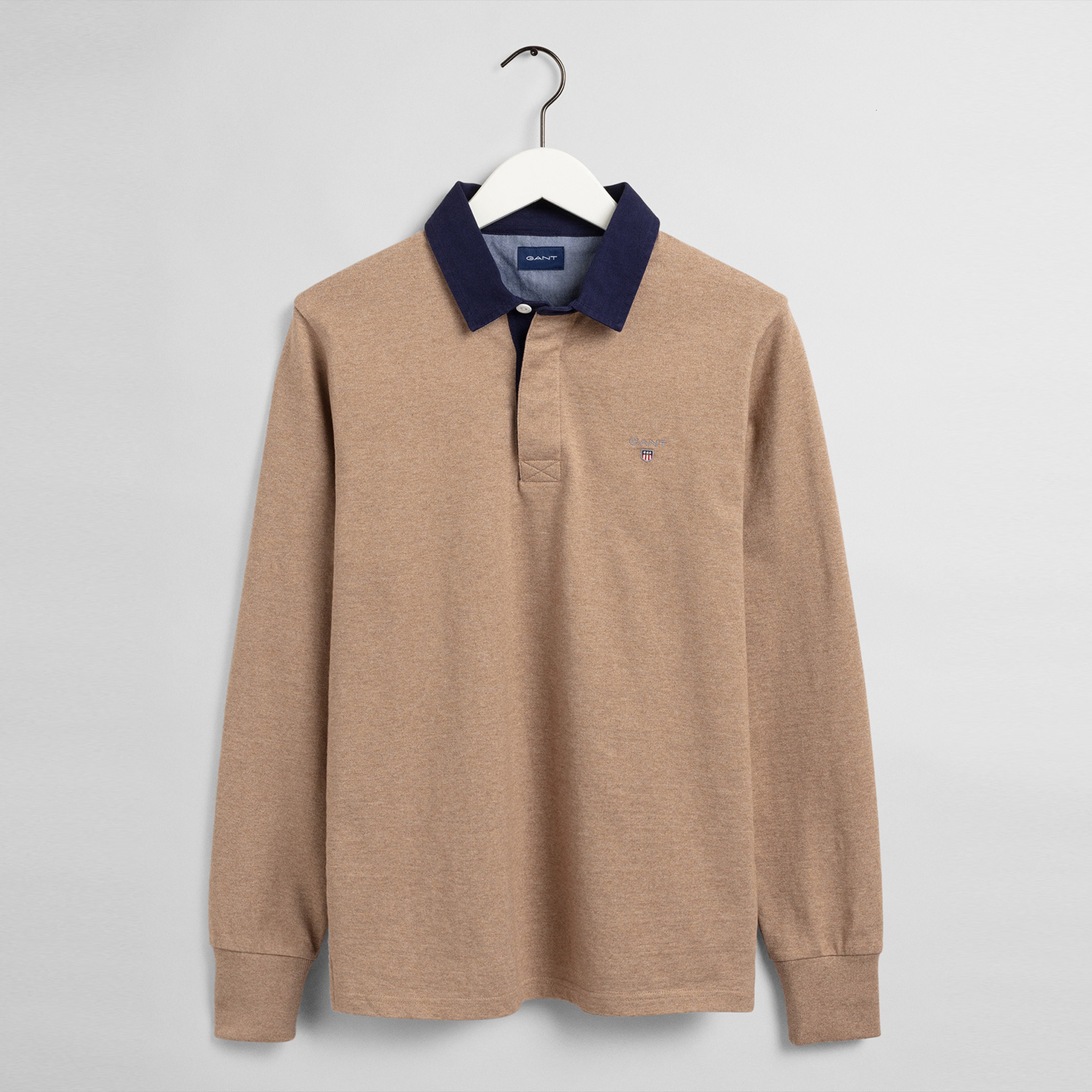 Gant Kahverengi Polo Yaka Sweatshirt