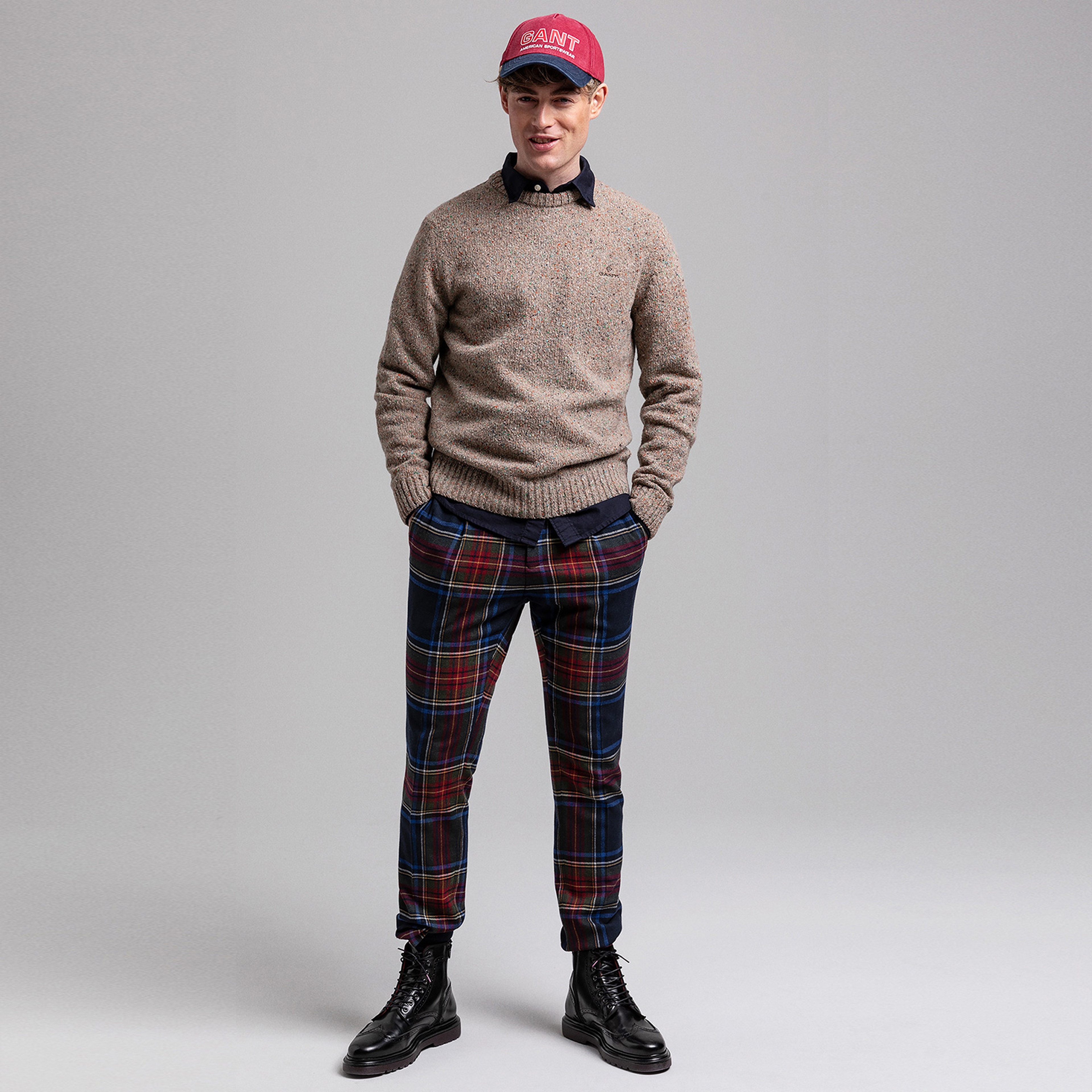 GANT Erkek Kahverengi Yün Triko