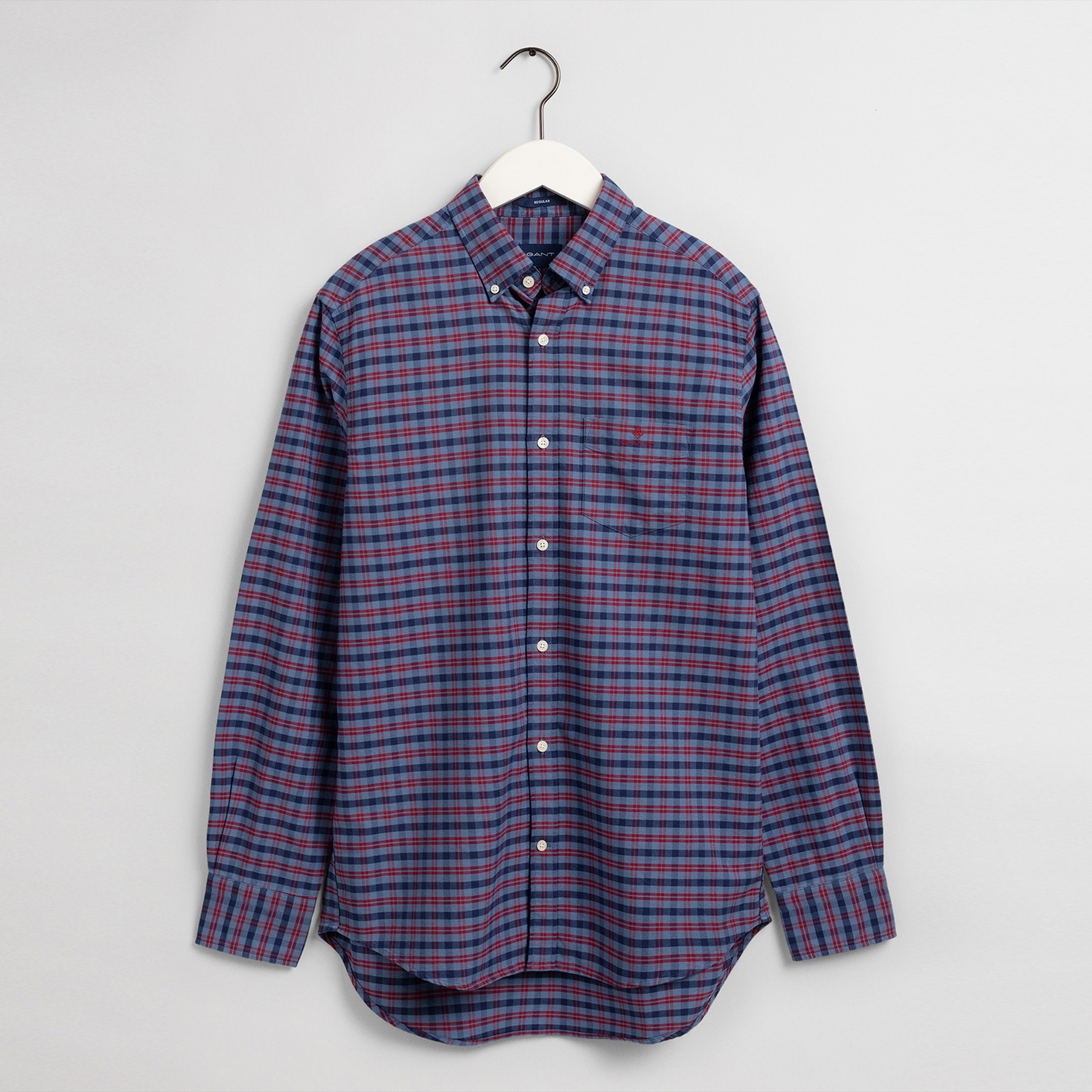 Gant Erkek Lacivert Kareli Regular Fit Gömlek