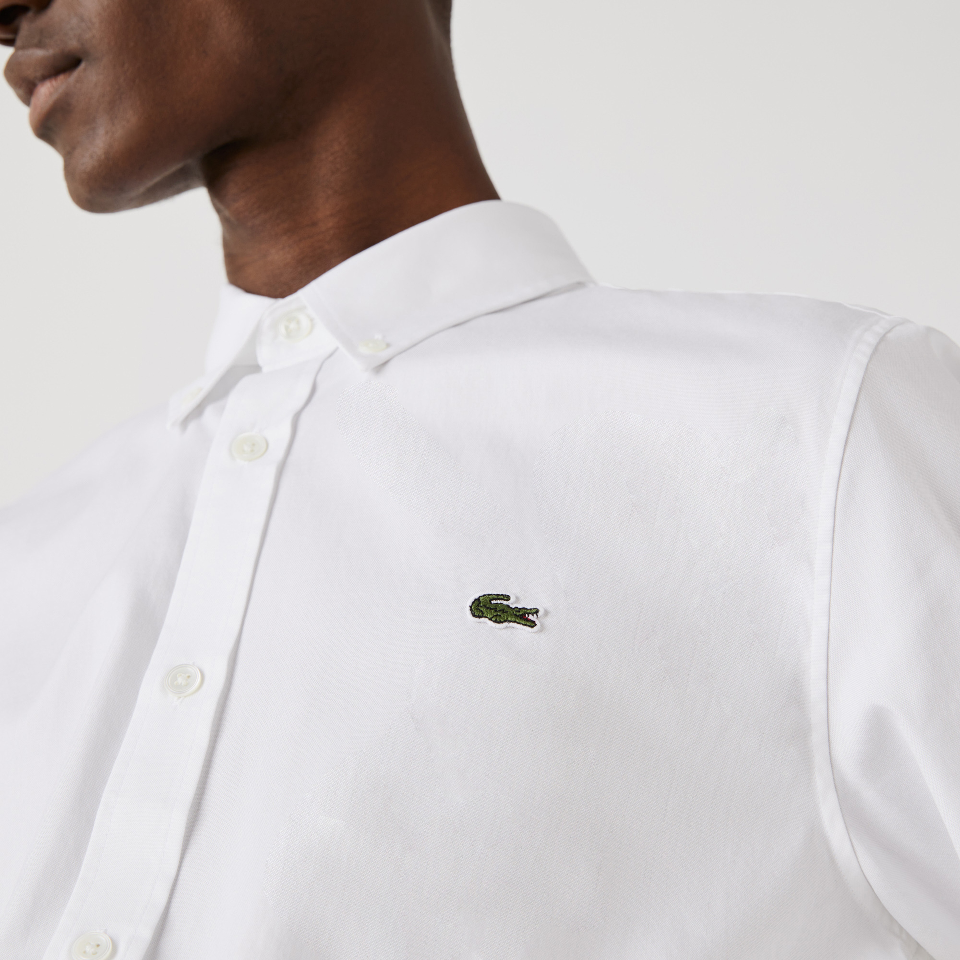 Lacoste Regular Fit Erkek Beyaz Gömlek