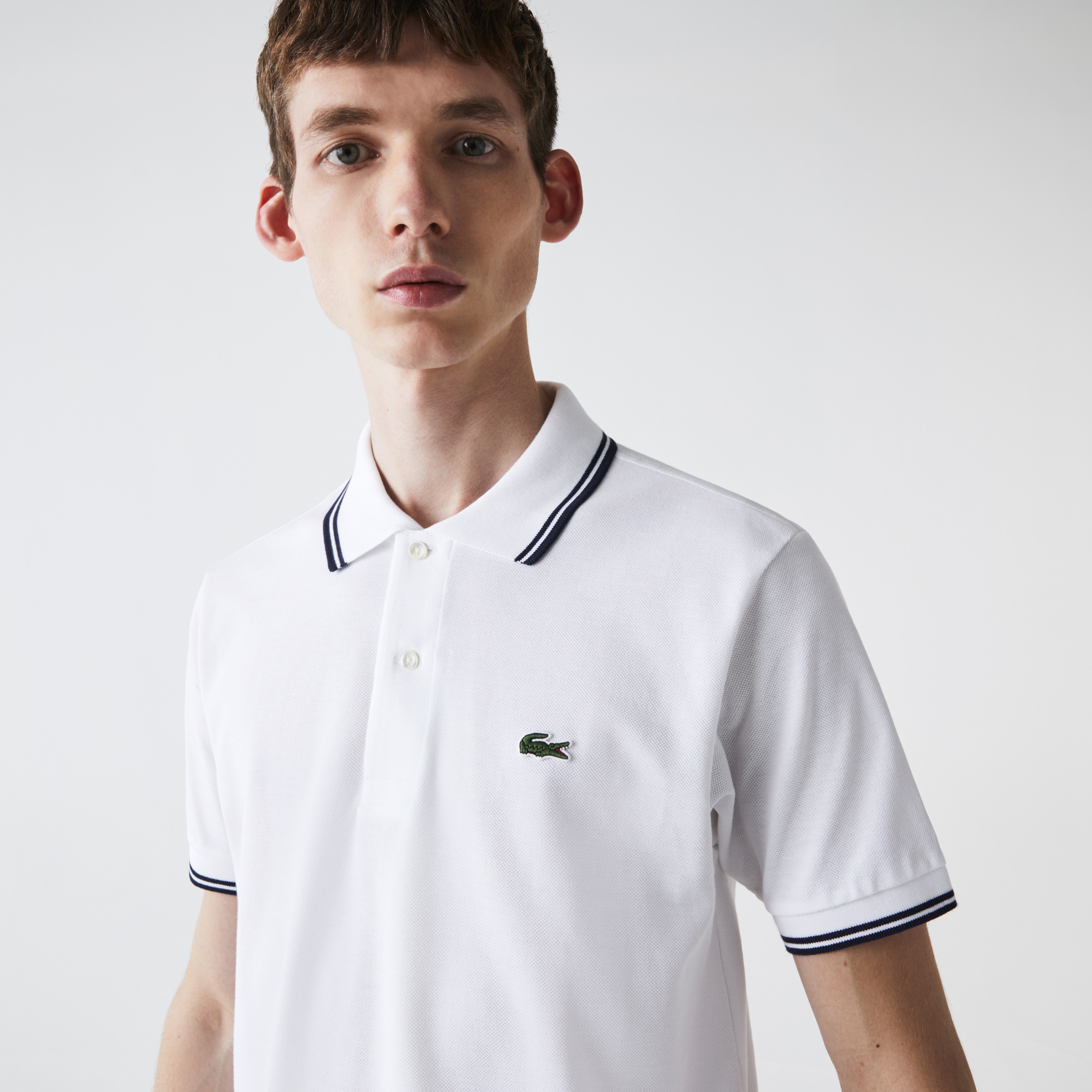 Lacoste Erkek Klasik Fit Beyaz Polo
