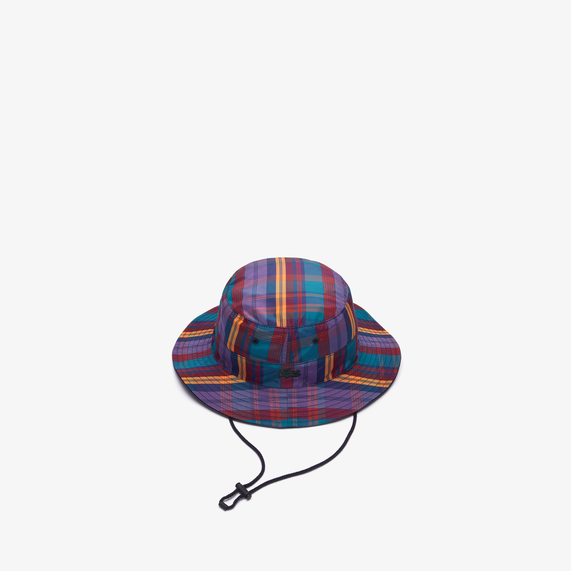 Lacoste L!ve Unisex Ekose Desenli Renkli Şapka