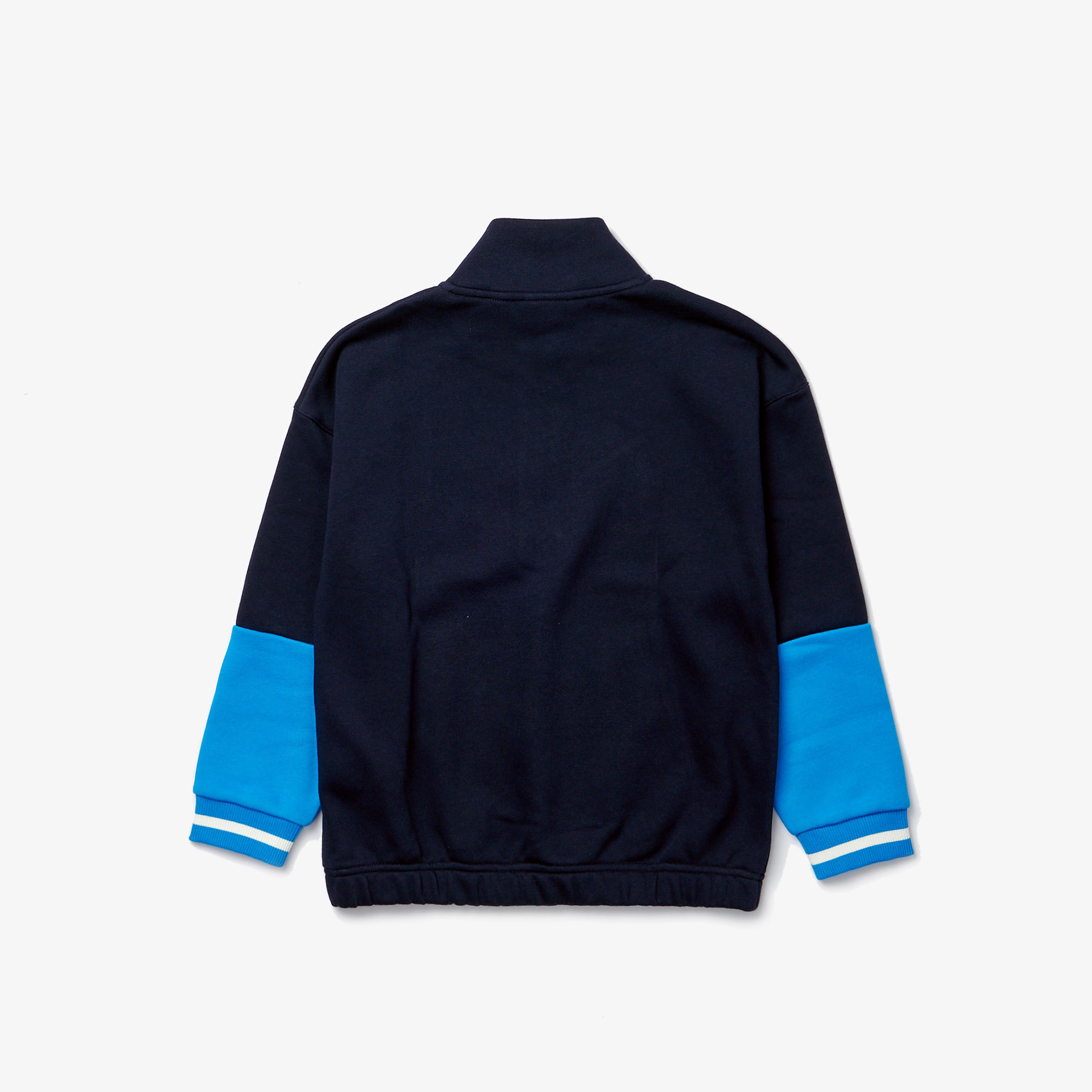 Lacoste Çocuk Fermuarlı Yaka Baskılı Lacivert Sweatshirt