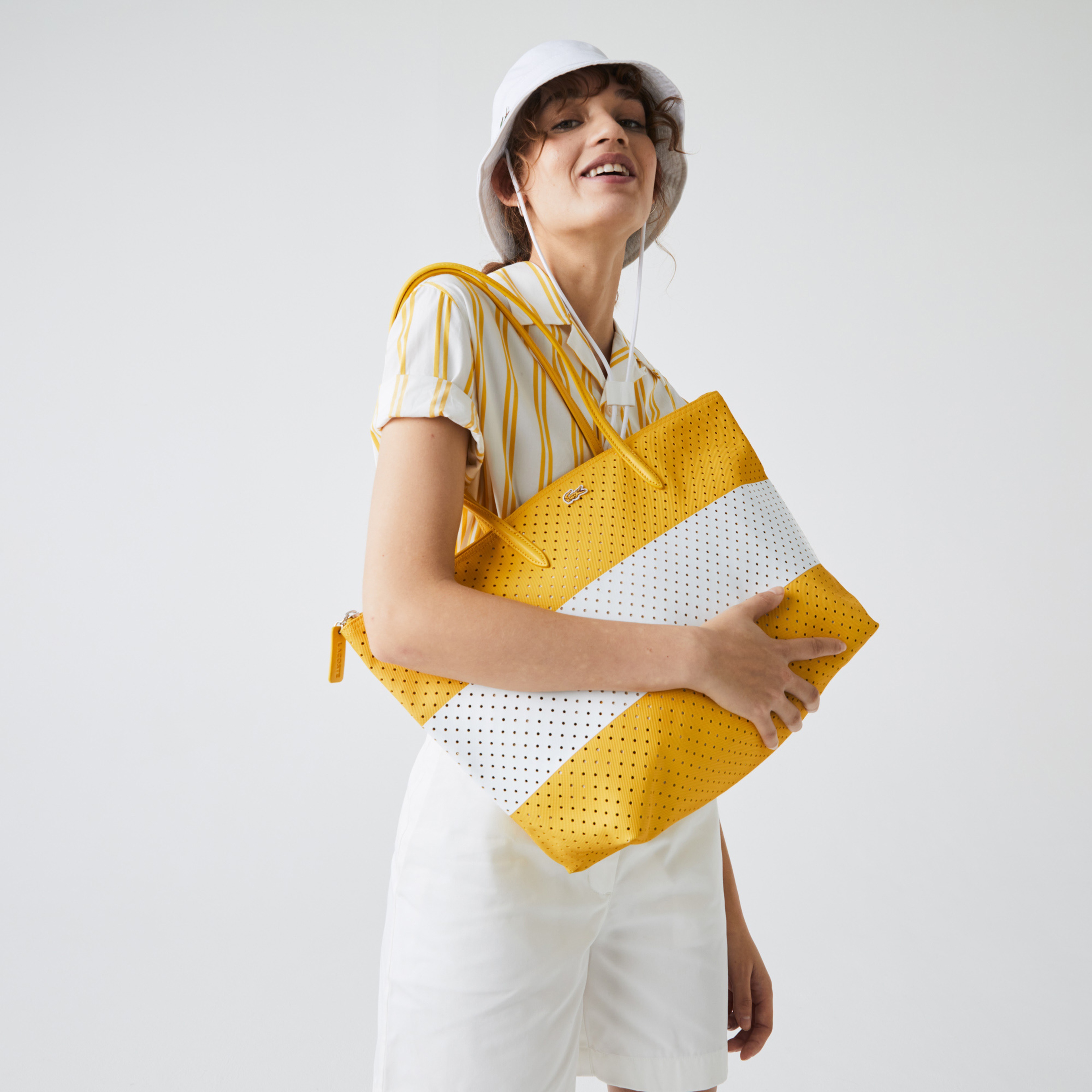 Lacoste Kadın Beyaz - Sarı Çanta