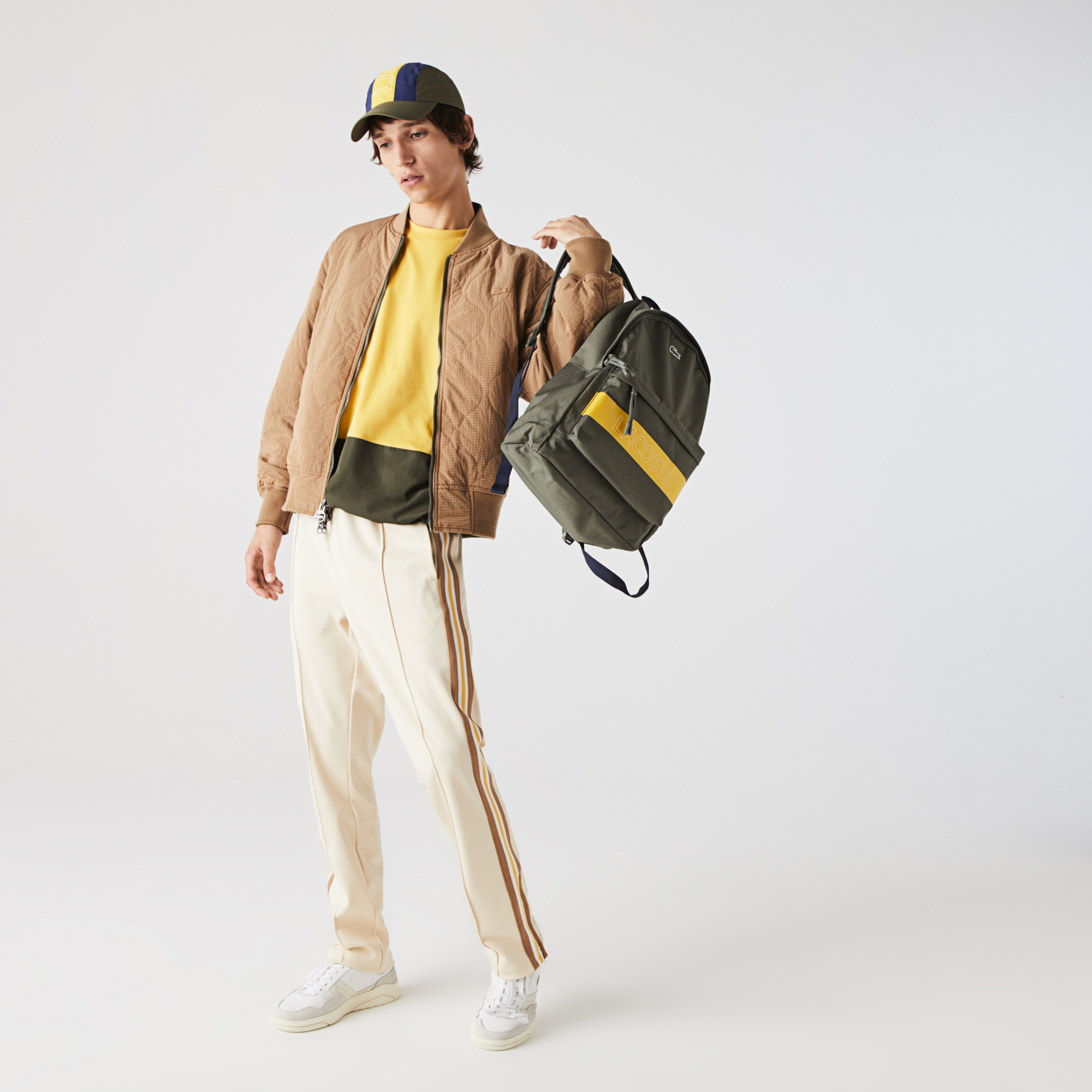 Lacoste Erkek Baskılı Haki Sırt Çantası