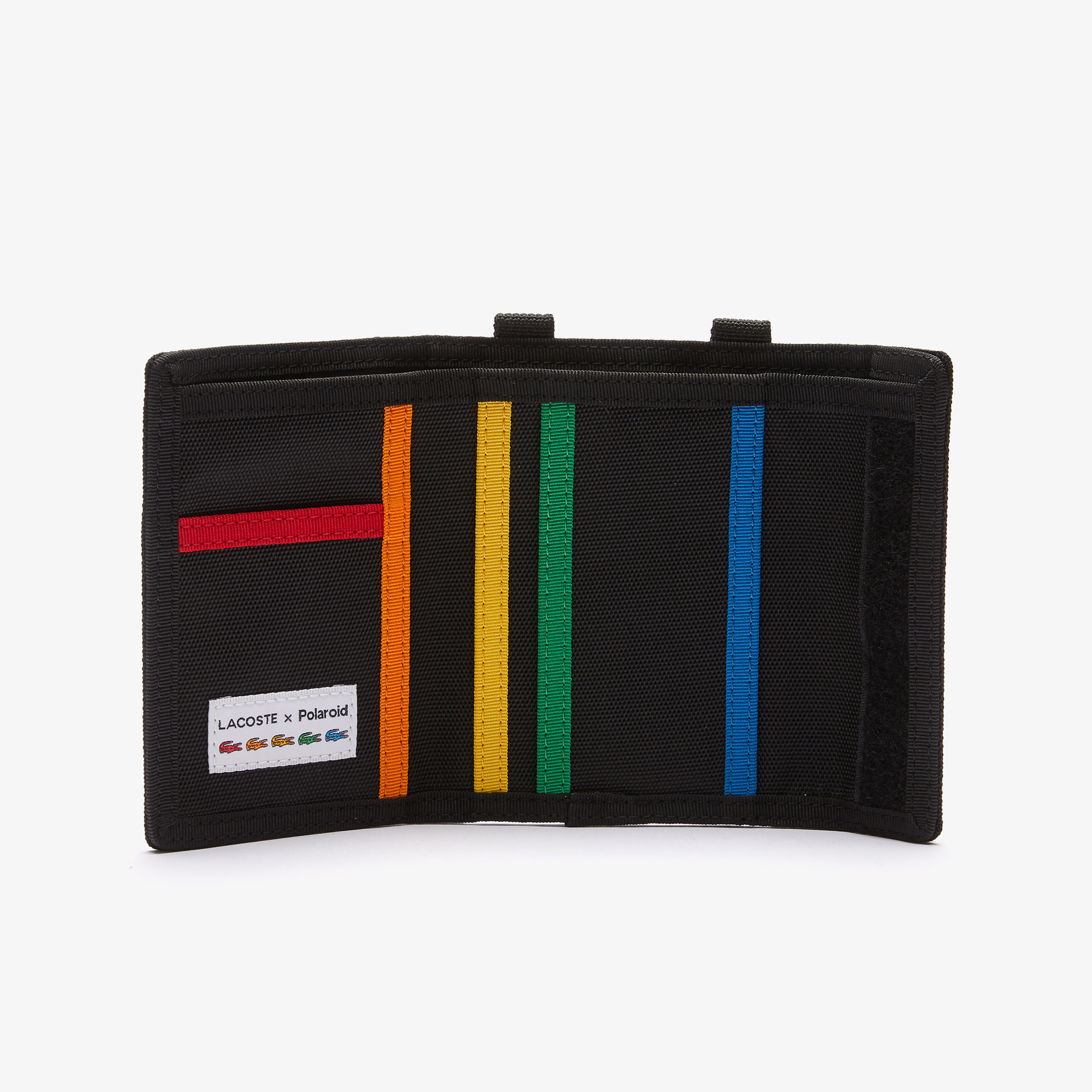 Lacoste x Polaroid Unisex Siyah Cüzdan