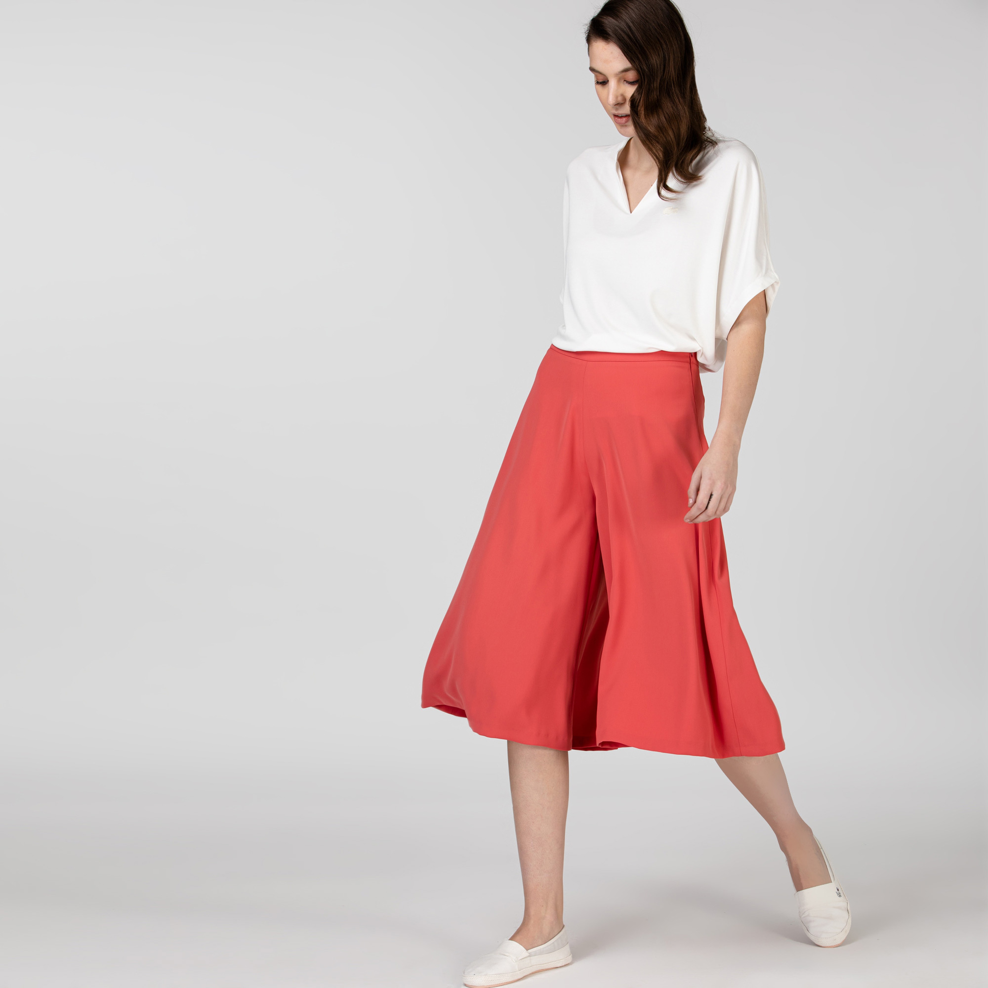 Lacoste Kadın Mid Kırmızı Pantolon