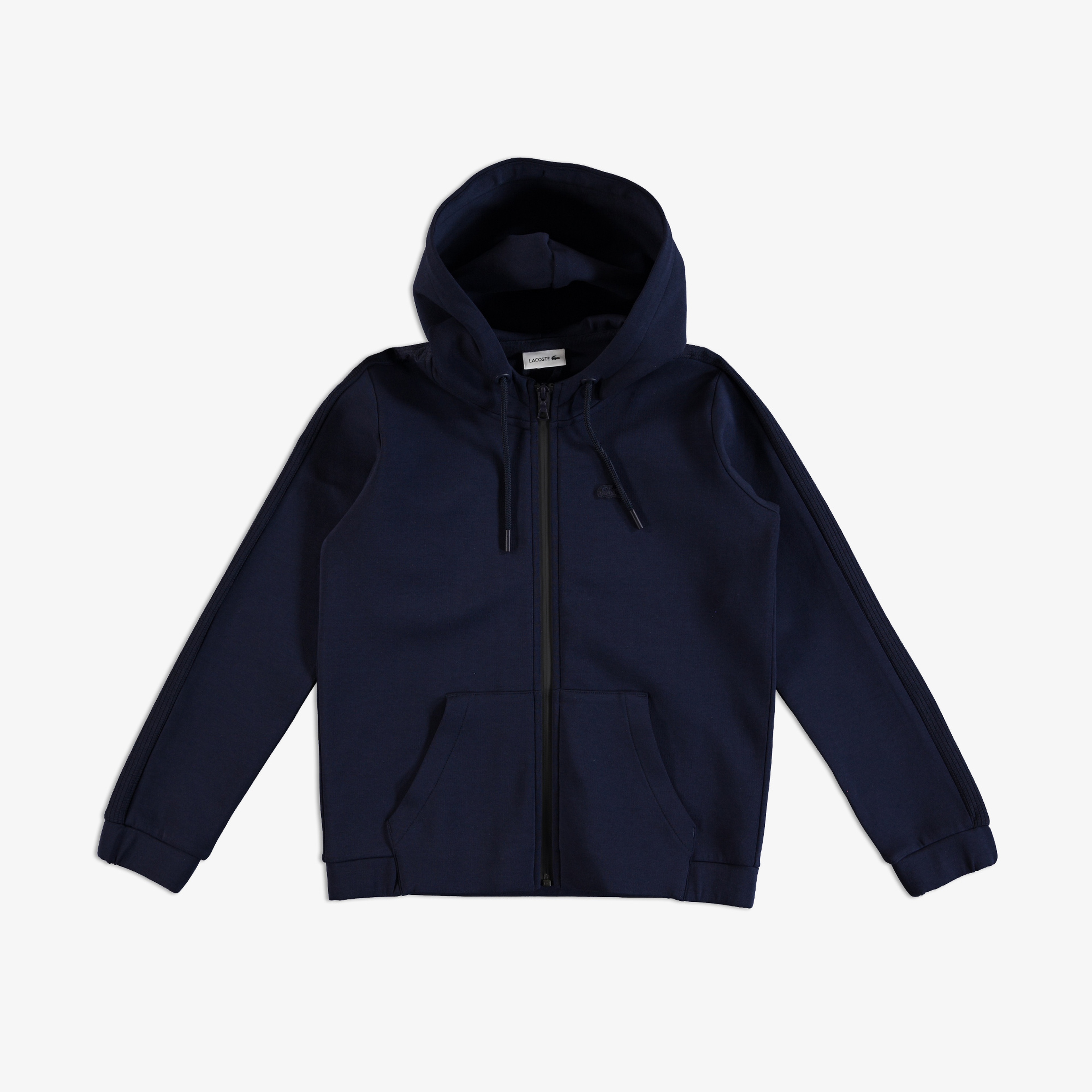 Lacoste Çocuk Fermuarlı Kapüşonlu Baskılı Lacivert Sweatshirt