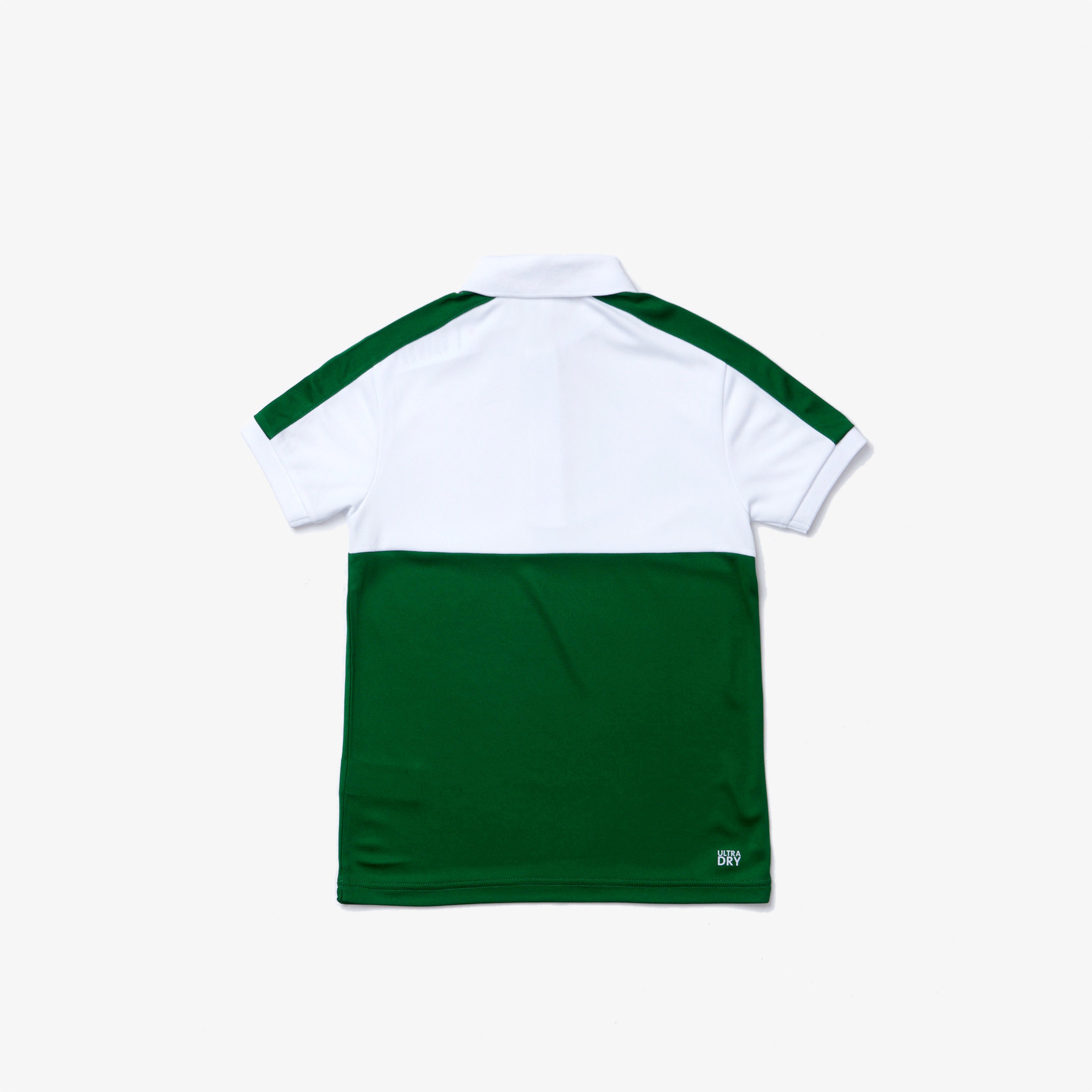 Lacoste Çocuk Renk Bloklu Baskılı Yeşil - Beyaz Polo