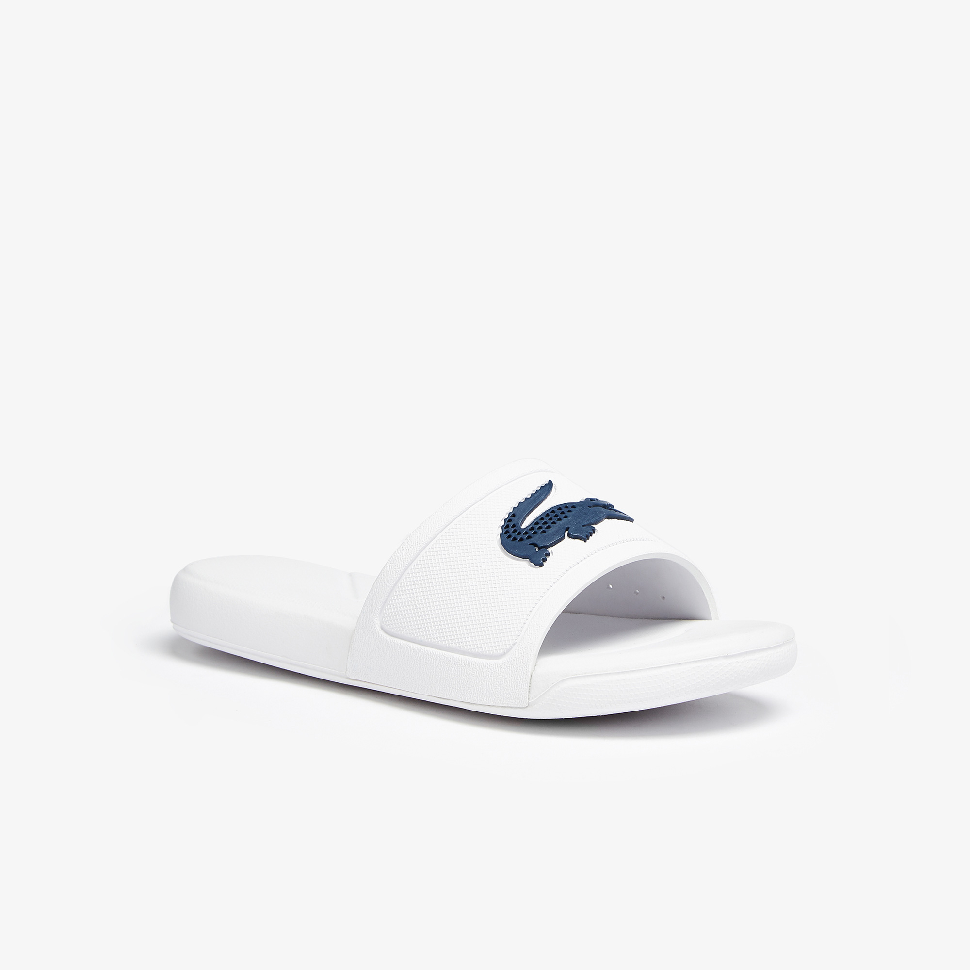 Lacoste L.30 Slide 0921 1 Cuc Çocuk Beyaz - Lacivert Terlik