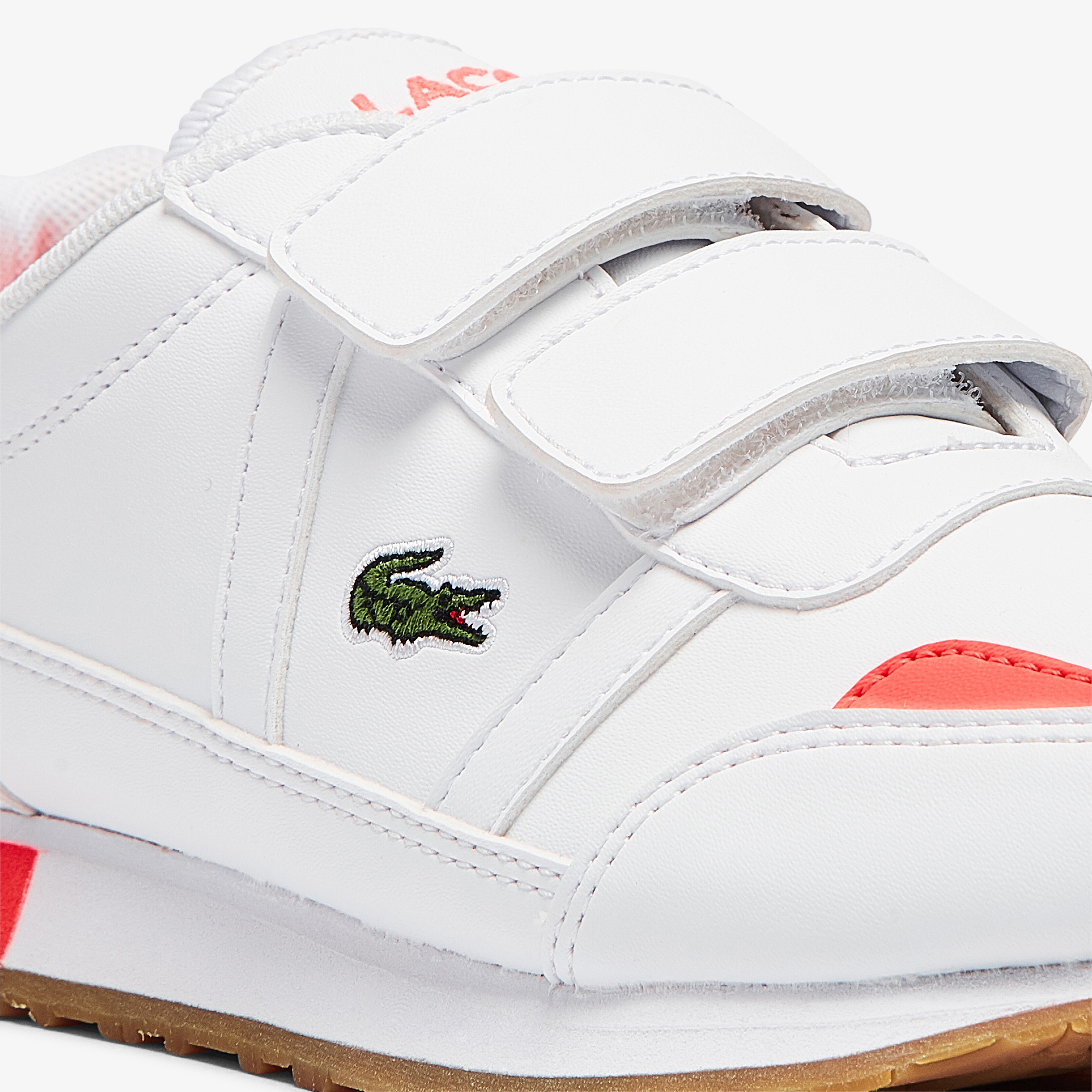 Lacoste Partner 0721 1 Suc Çocuk Beyaz - Kırmızı Sneaker