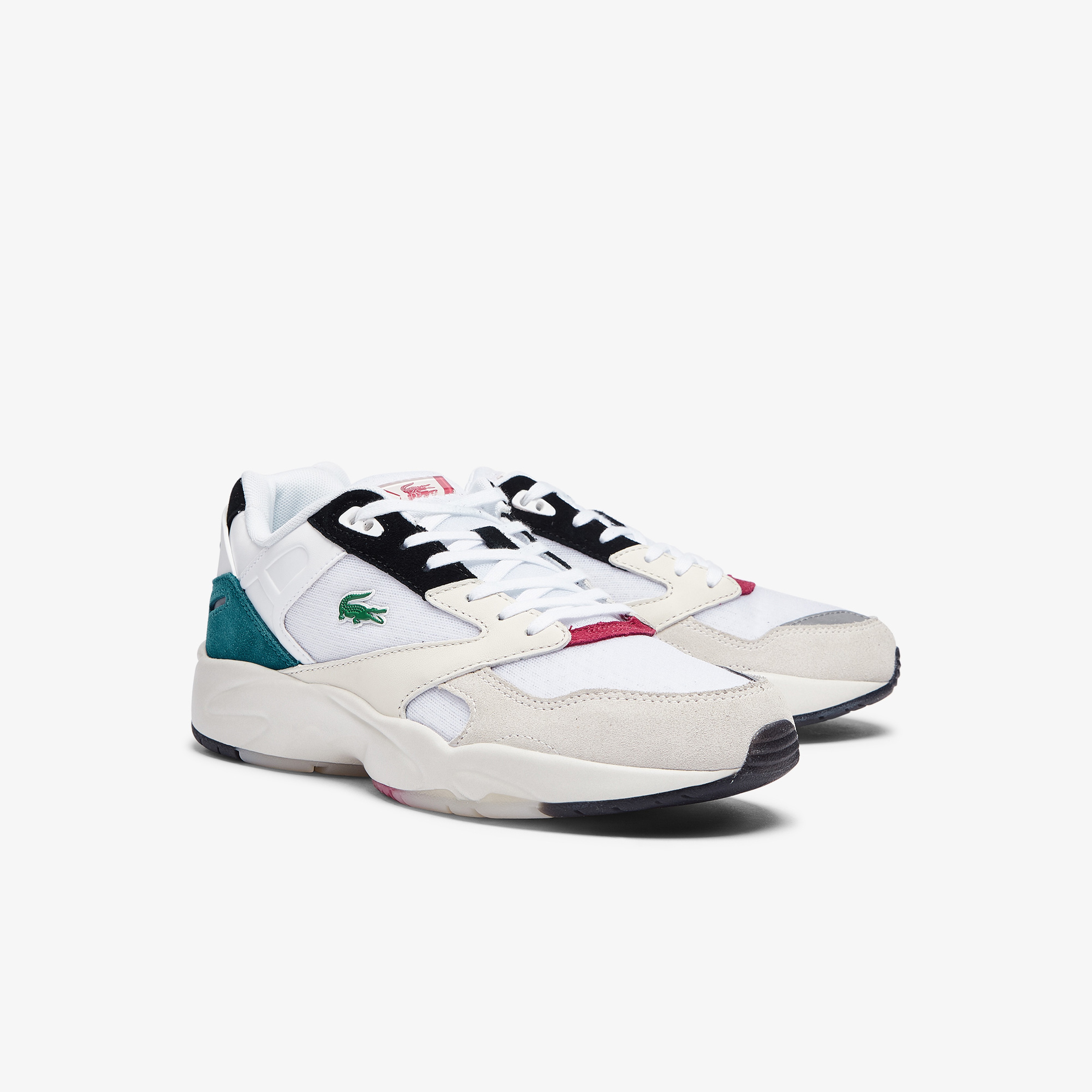 Lacoste Storm 96 Lo 0921 1 Sma Erkek Beyaz - Turkuaz Sneaker