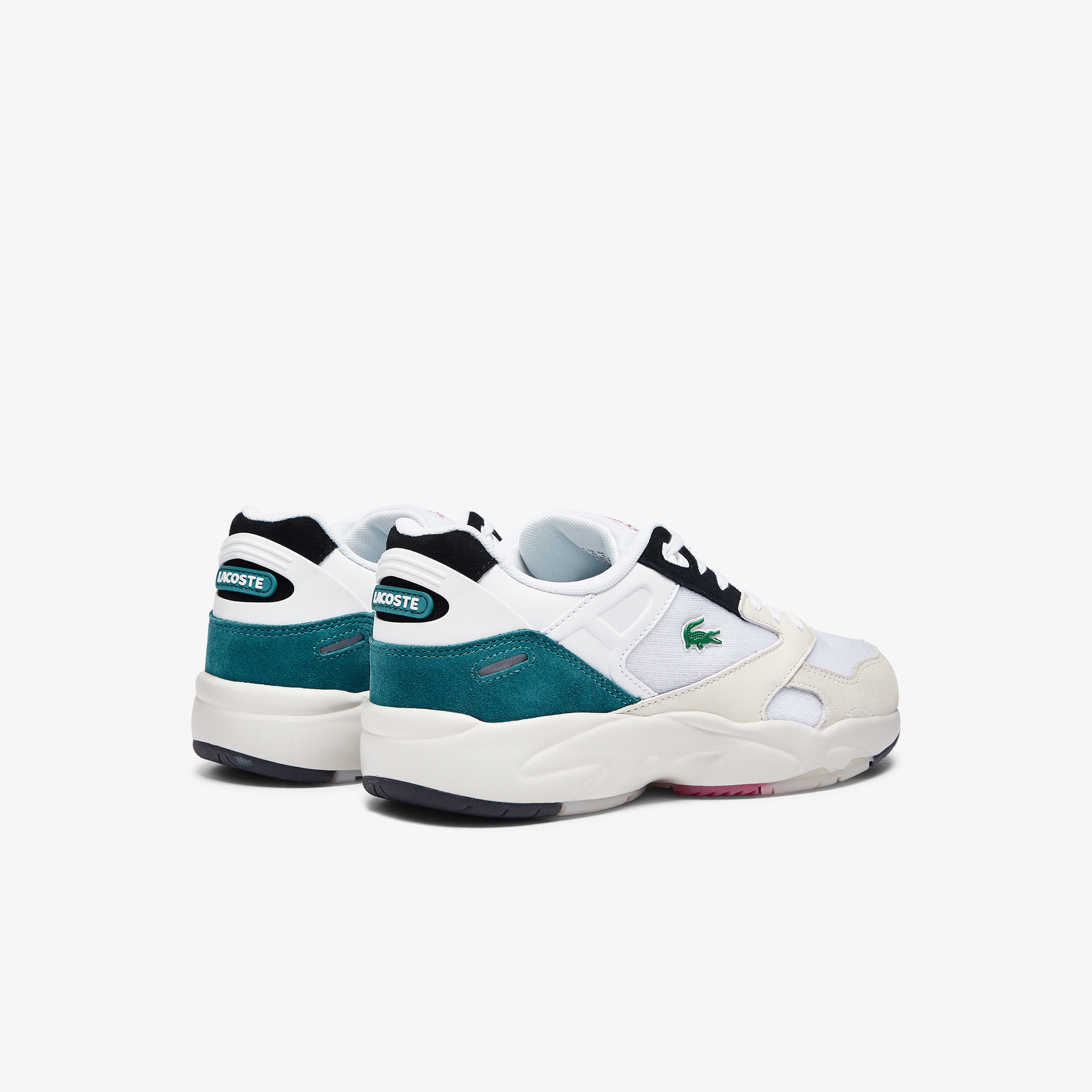 Lacoste Storm 96 Lo 0921 1 Sma Erkek Beyaz - Turkuaz Sneaker