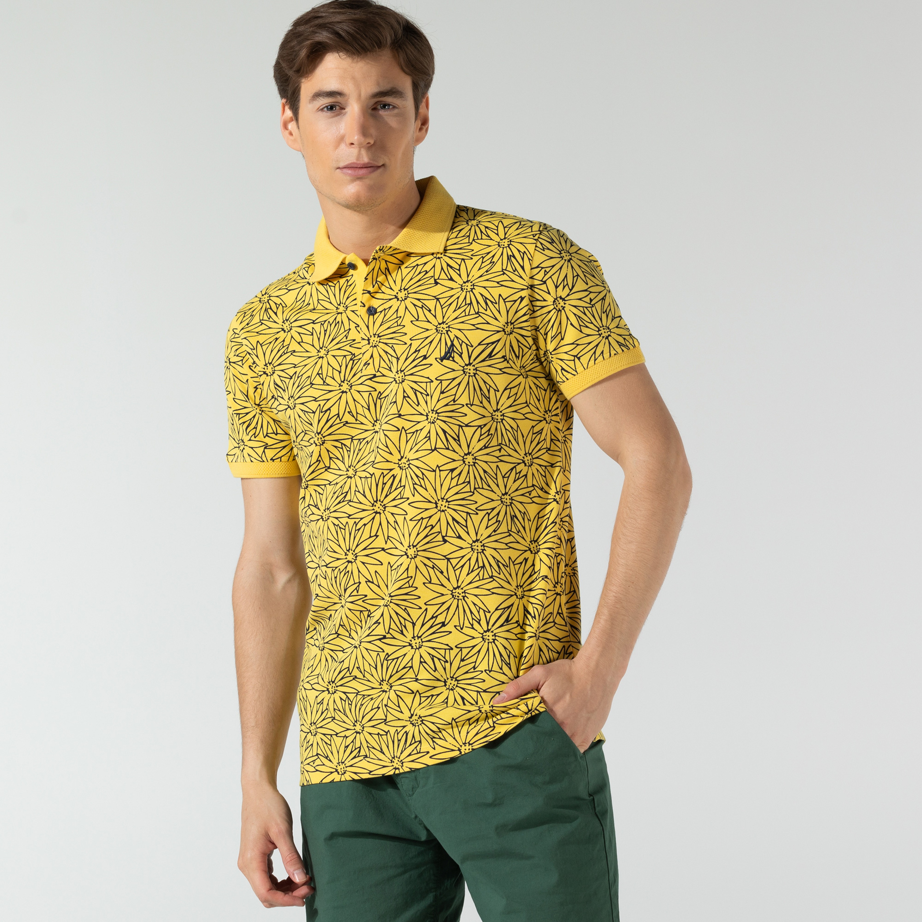 NAUTICA ERKEK SARI SLIM FIT POLO