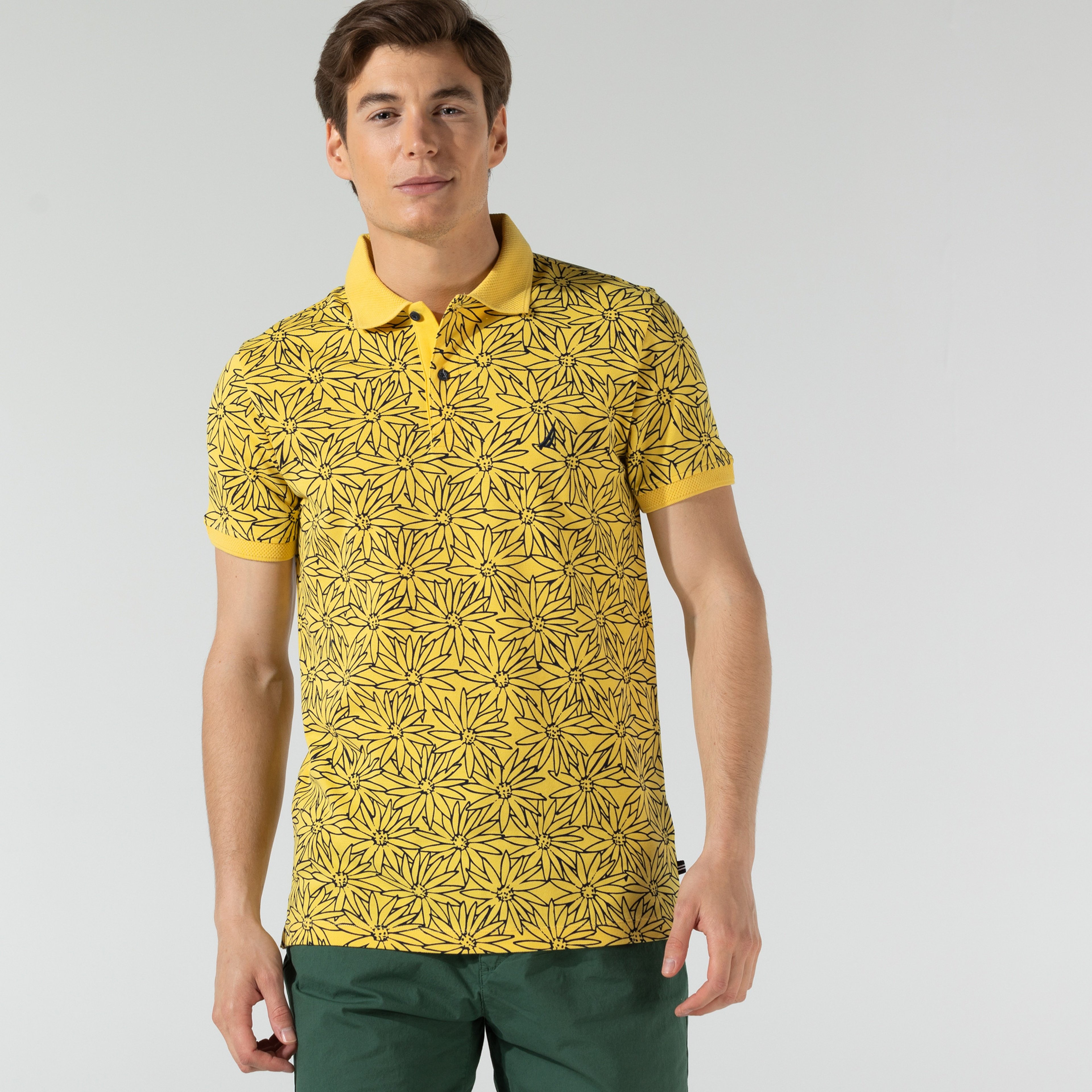 NAUTICA ERKEK SARI SLIM FIT POLO