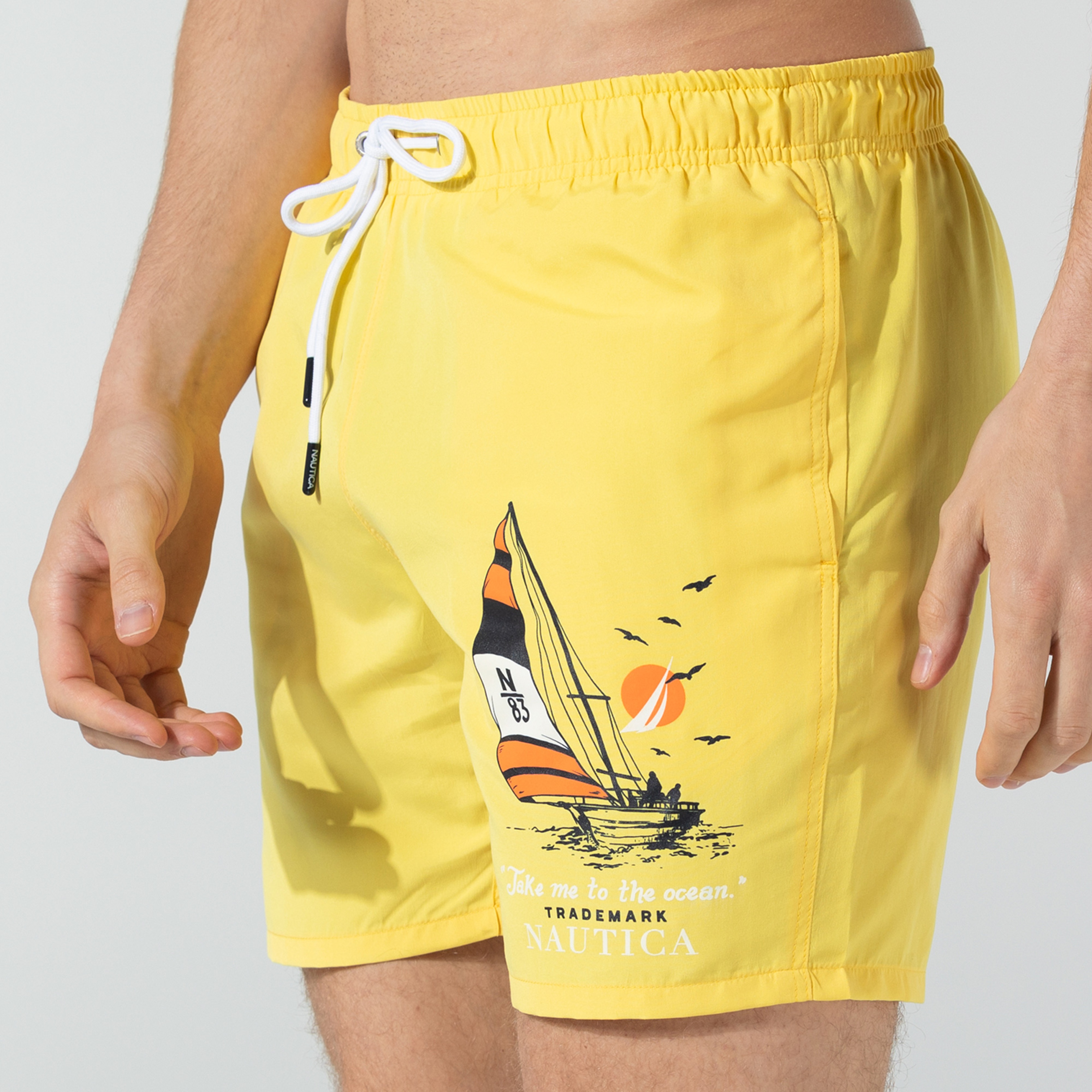 NAUTICA ERKEK SARI MAYO ŞORT