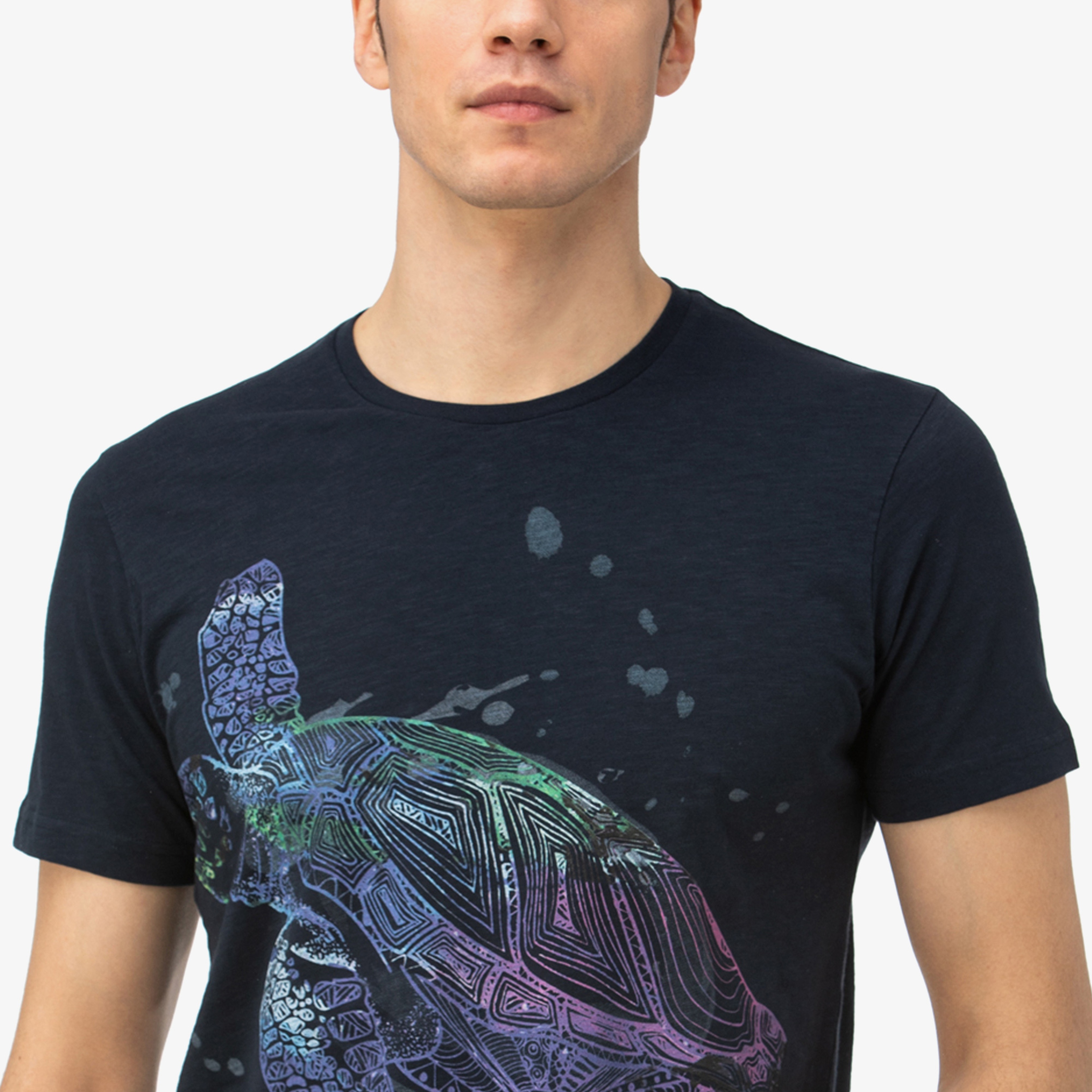 Nautica Erkek Lacivert Baskılı T-Shirt