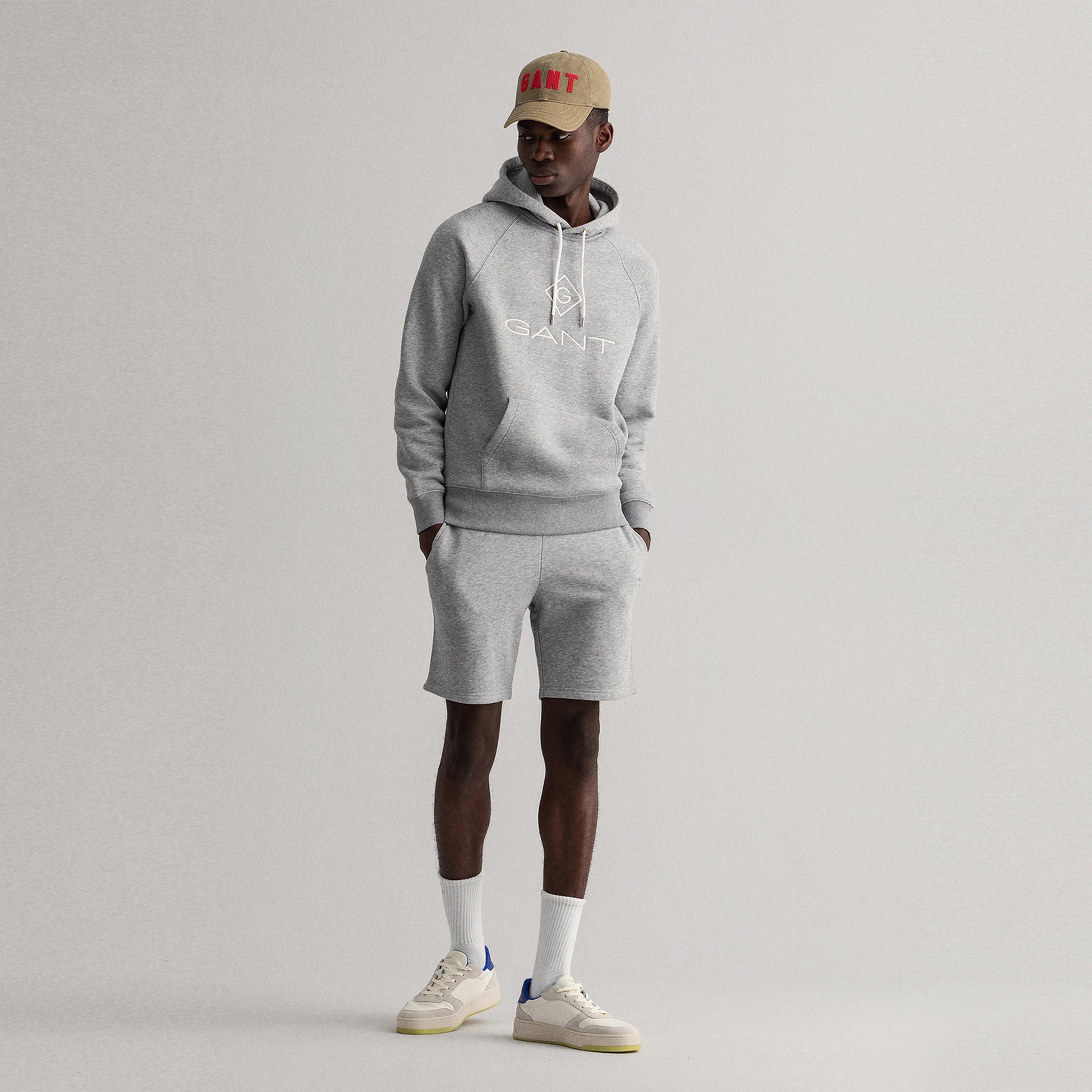 GANT Erkek Gri Regular Fit Şort