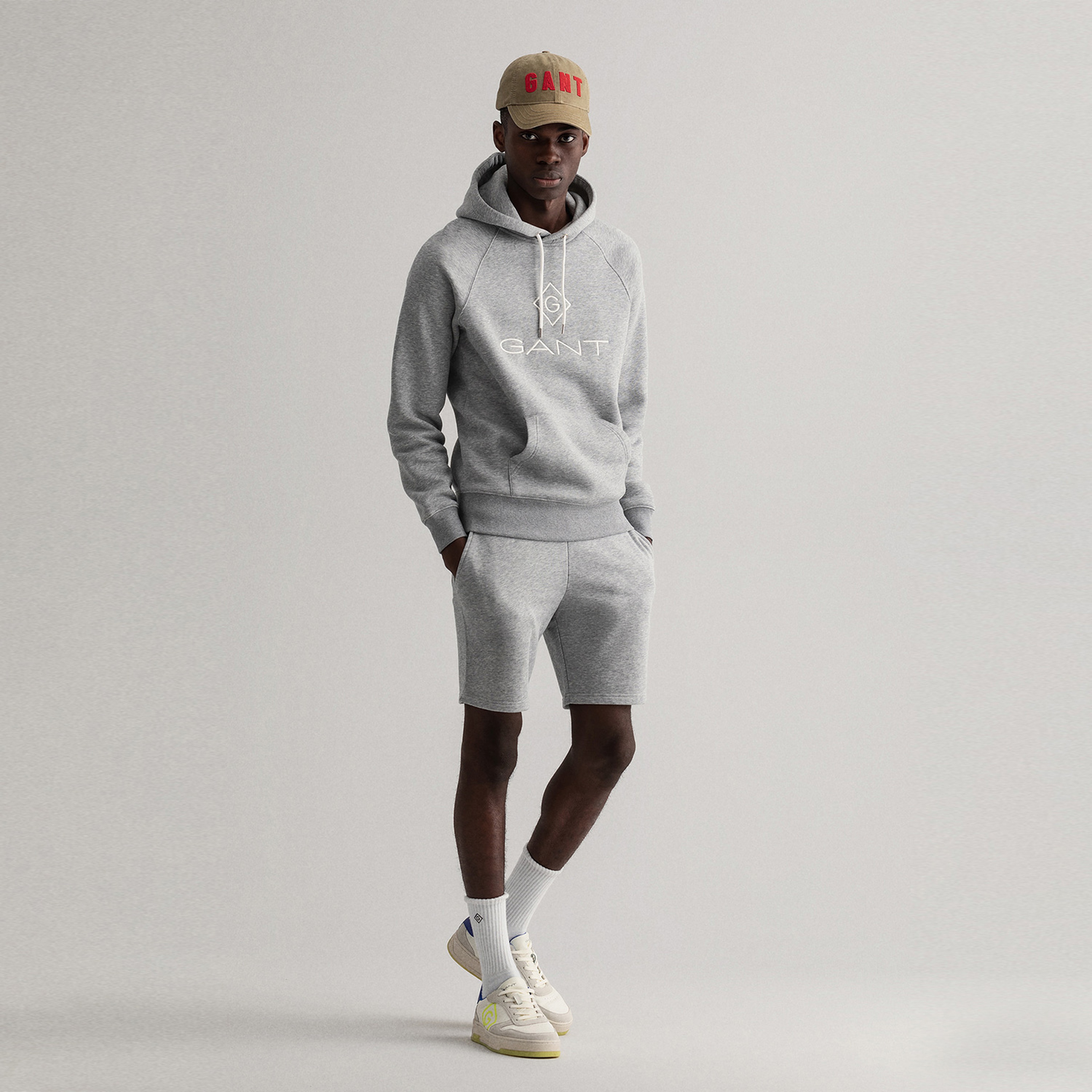 GANT Erkek Gri Regular Fit Şort