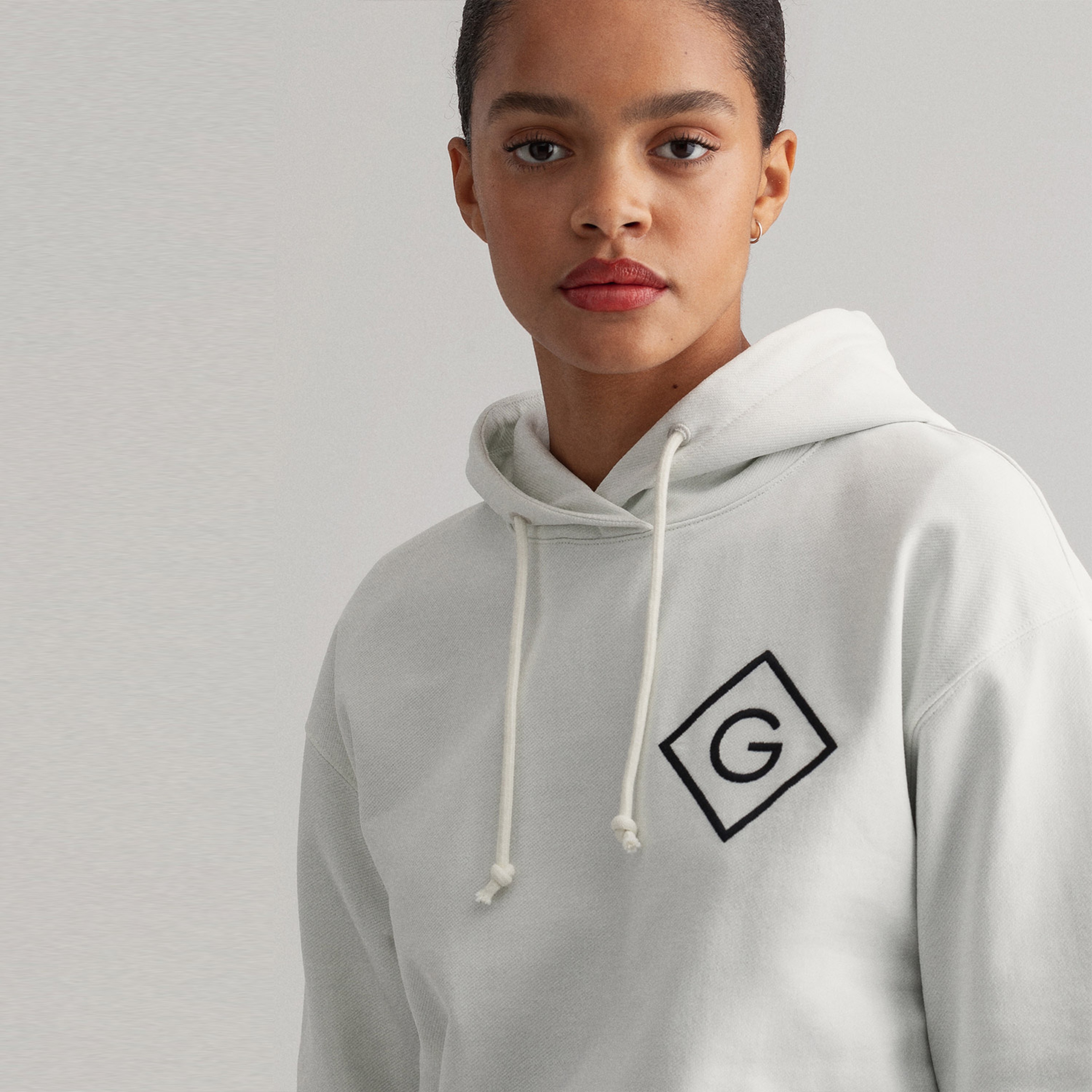 Gant Kadın Beyaz Tech Prep Sweatshirt