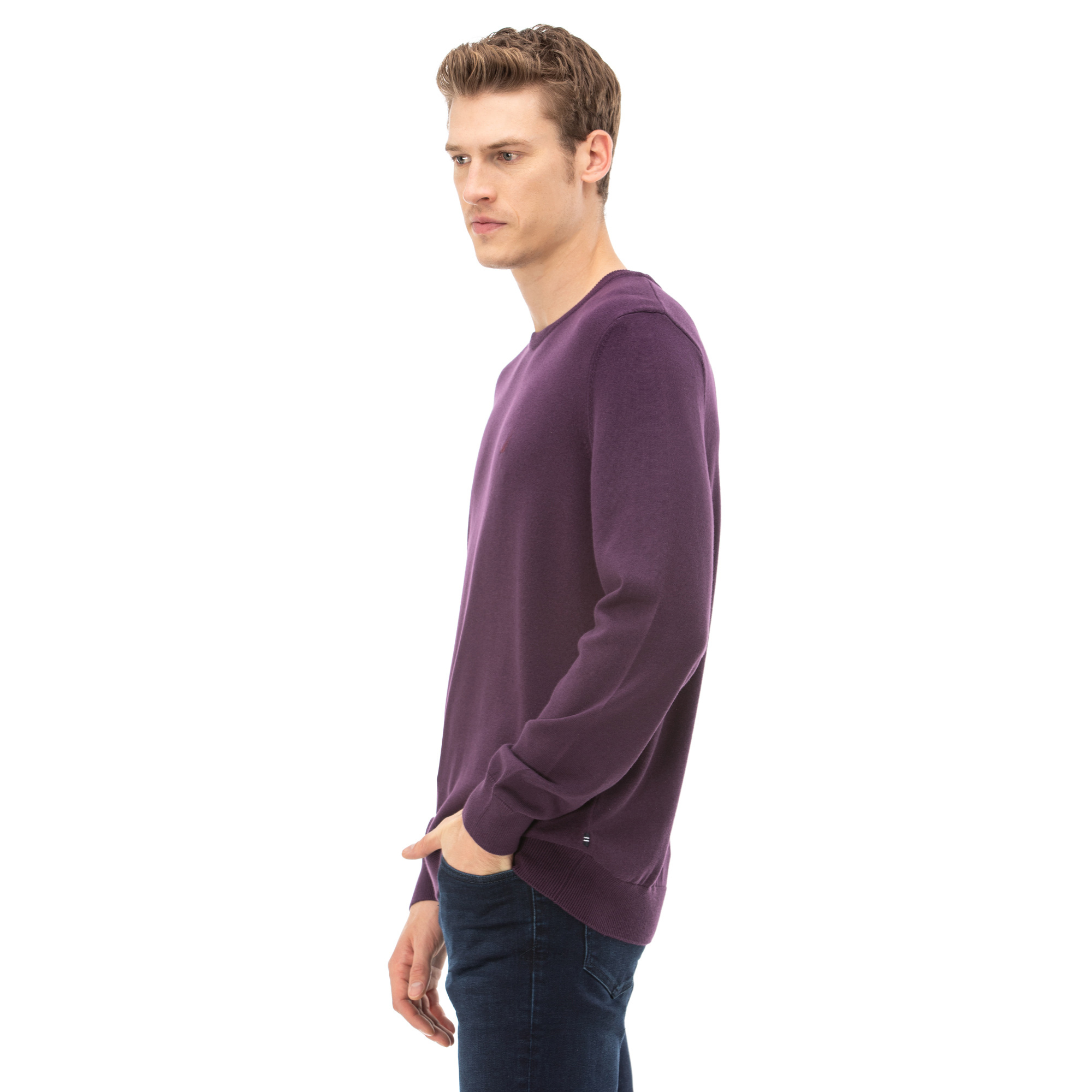 NAUTICA ERKEK MOR TRİKO