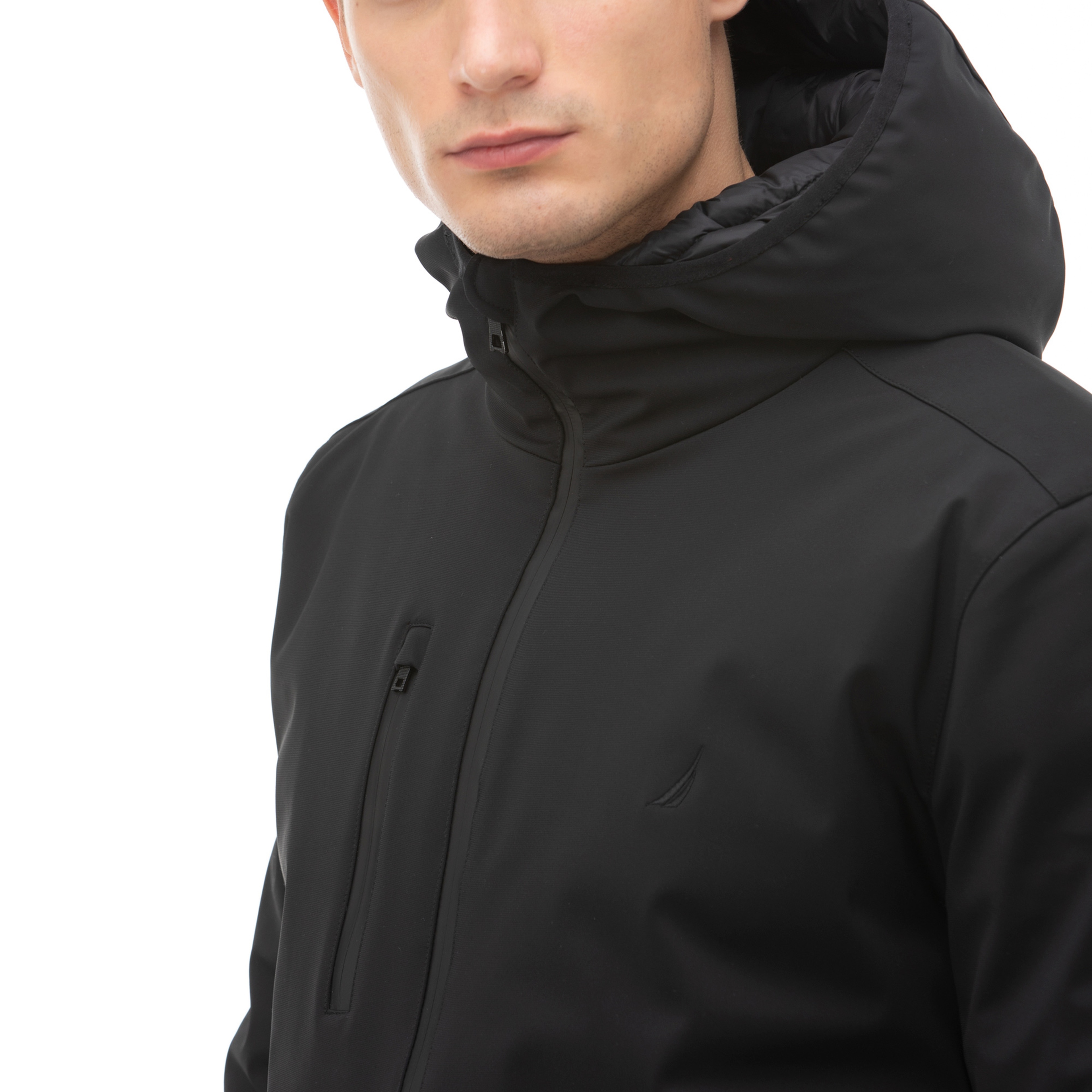 NAUTICA ERKEK SİYAH SU GEÇİRMEZ MONT