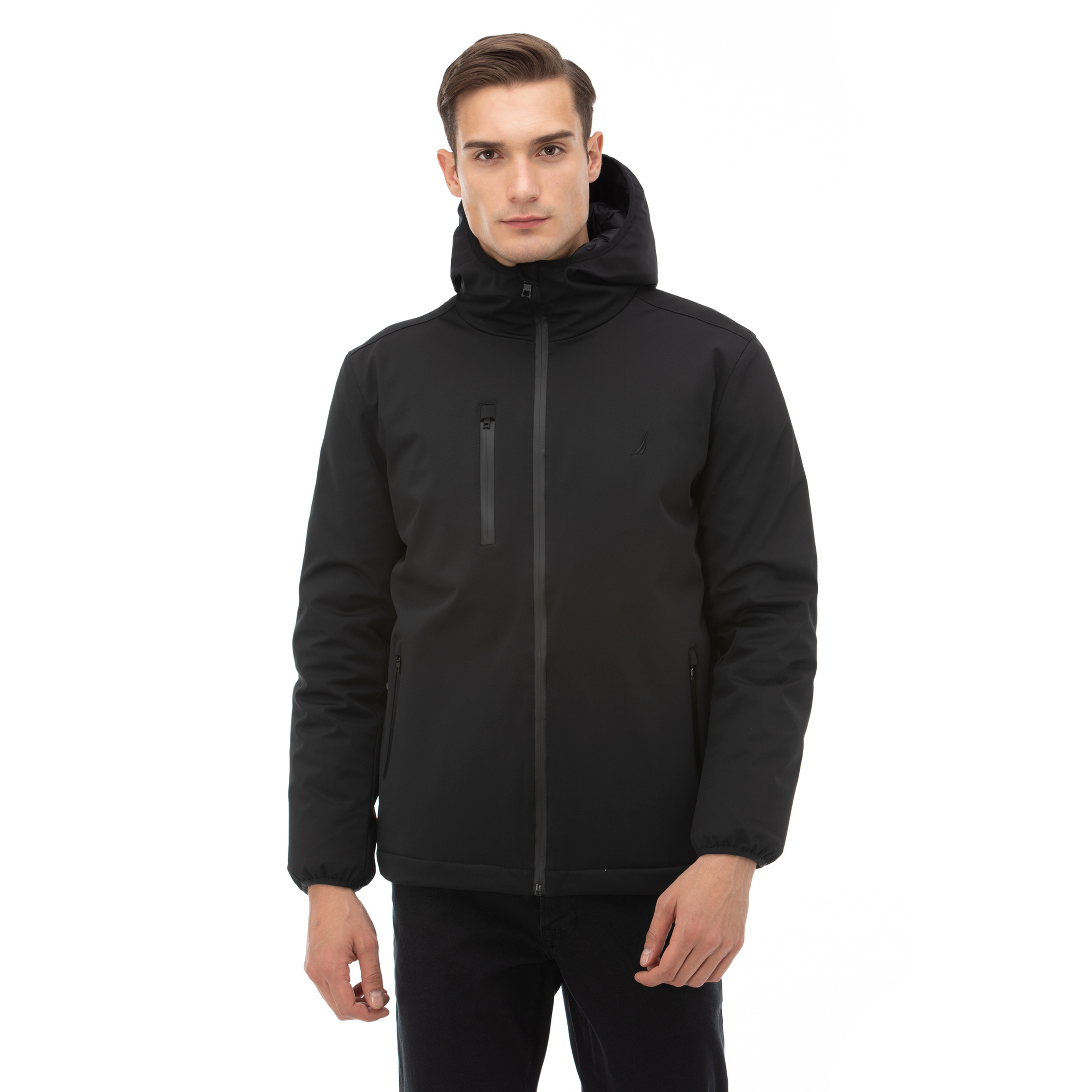 NAUTICA ERKEK SİYAH SU GEÇİRMEZ MONT