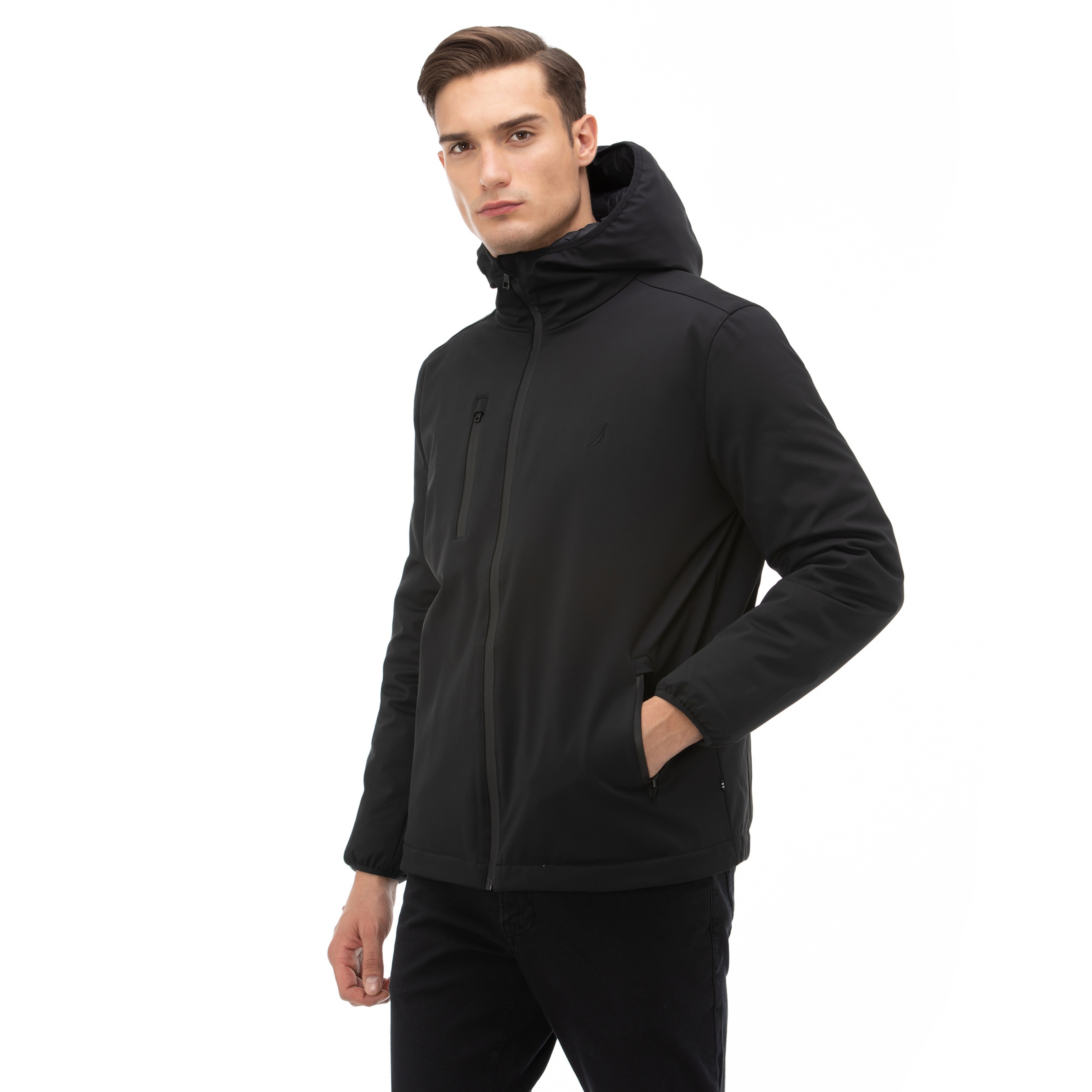 NAUTICA ERKEK SİYAH SU GEÇİRMEZ MONT